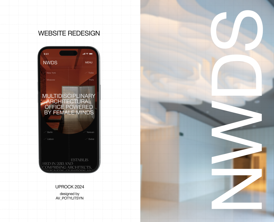 Redesign of architectural office website — Интерфейсы, Графика на Dprofile