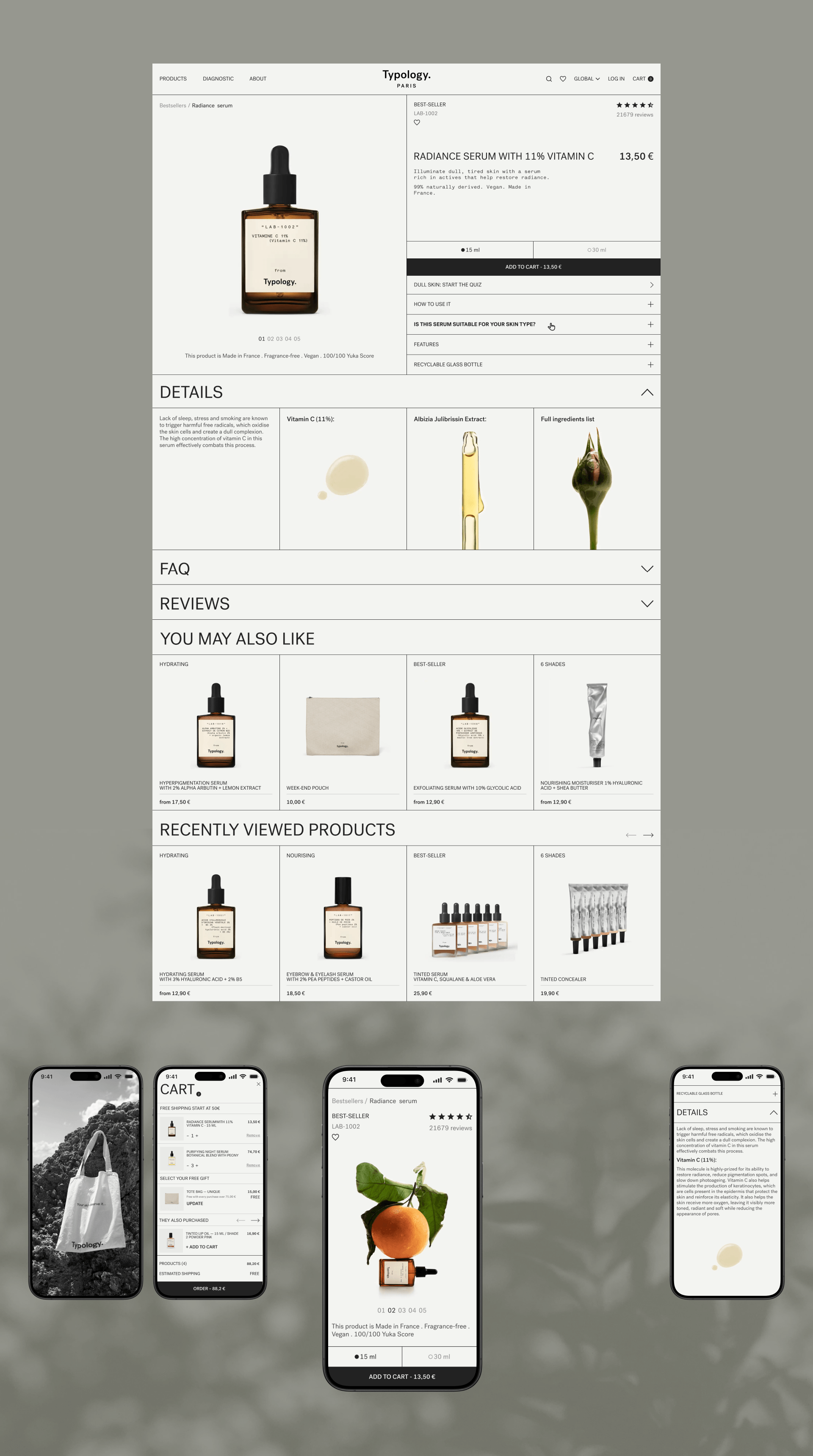 Typology | Product Website | UI/UX Design — Изображение №9 — Брендинг, Интерфейсы на Dprofile