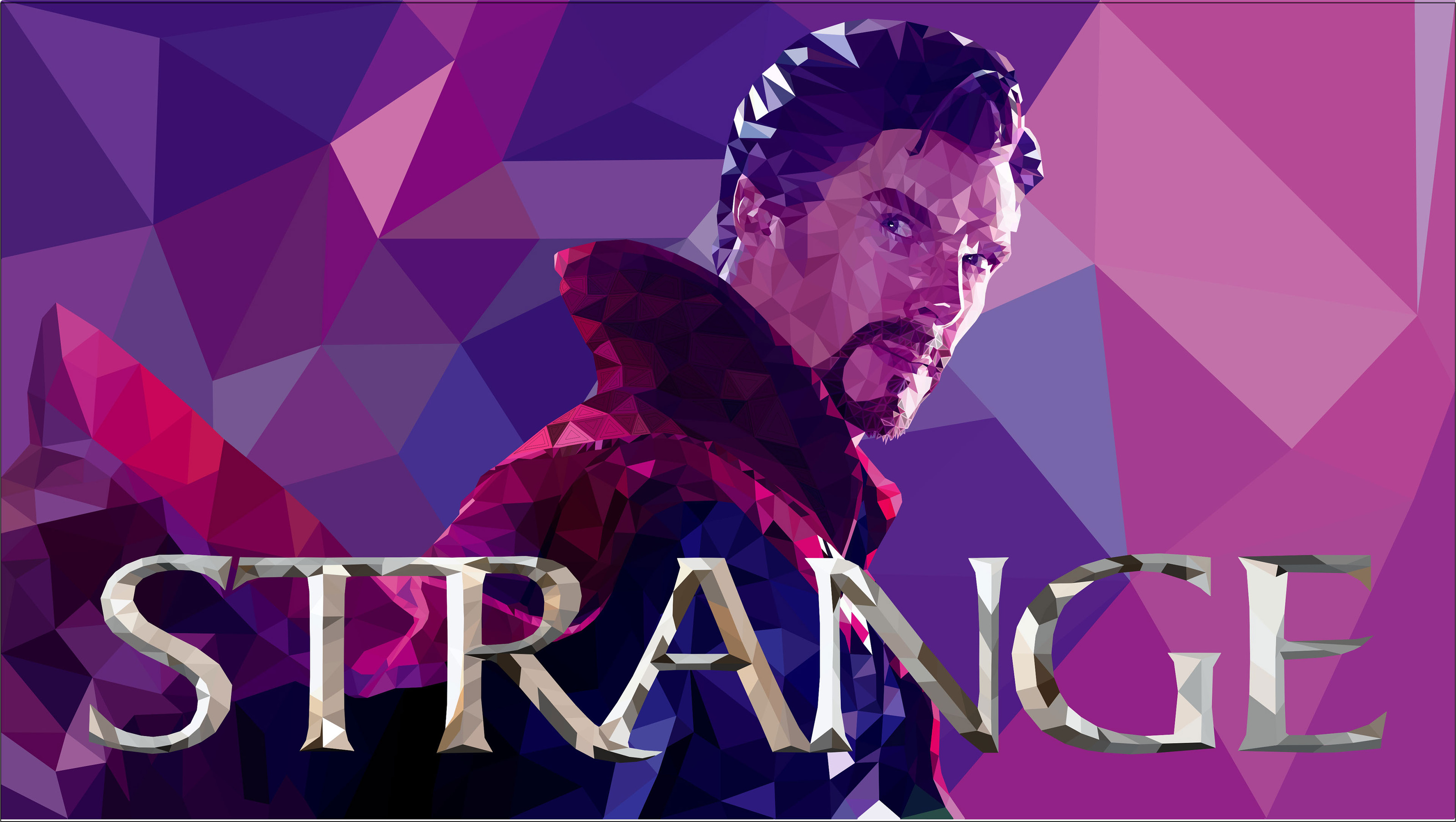 Полигональный доктор / low Poly Doctor Strange — Изображение №4 — Иллюстрация, Графика на Dprofile