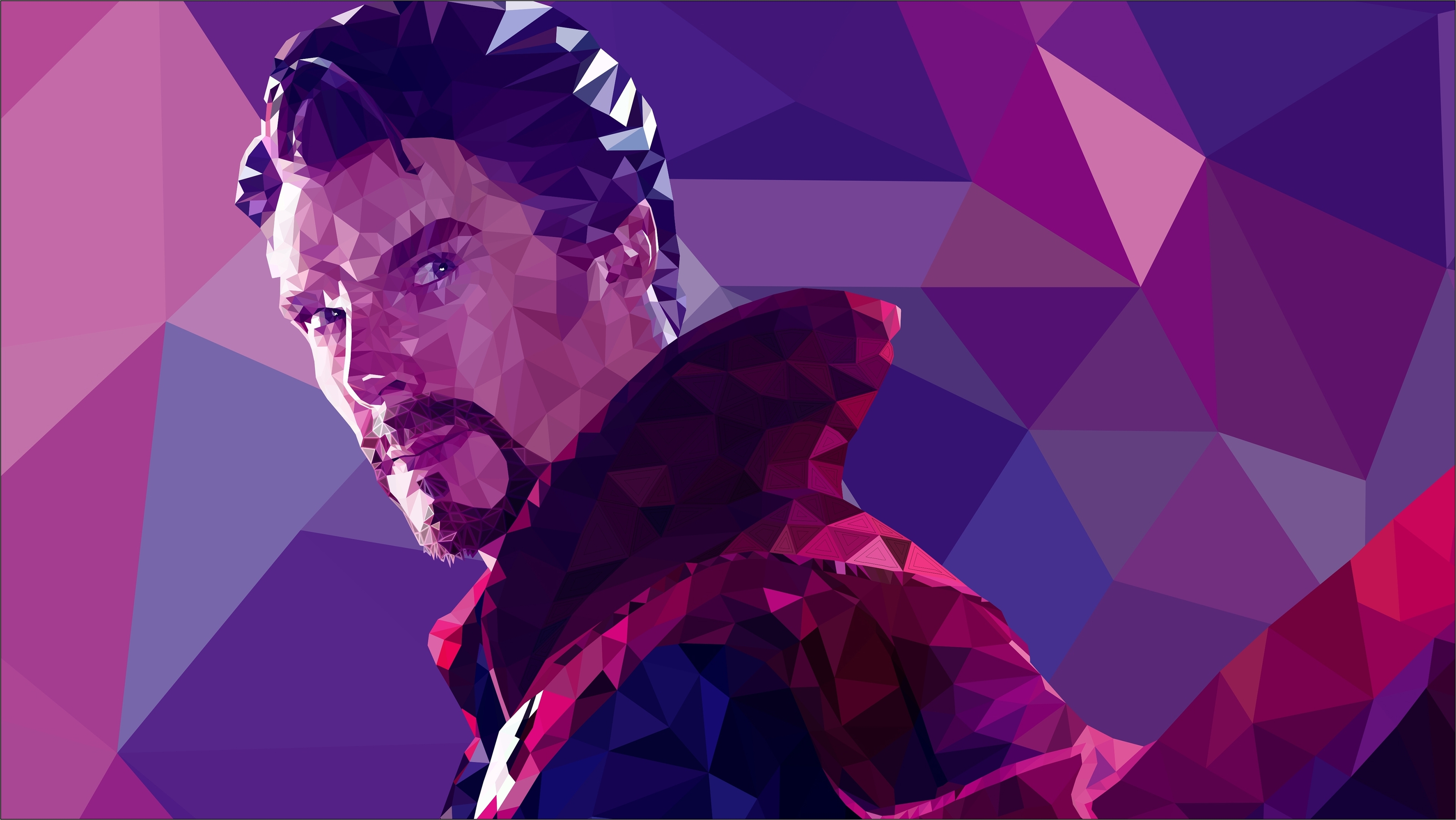 Полигональный доктор / low Poly Doctor Strange — Изображение №2 — Иллюстрация, Графика на Dprofile