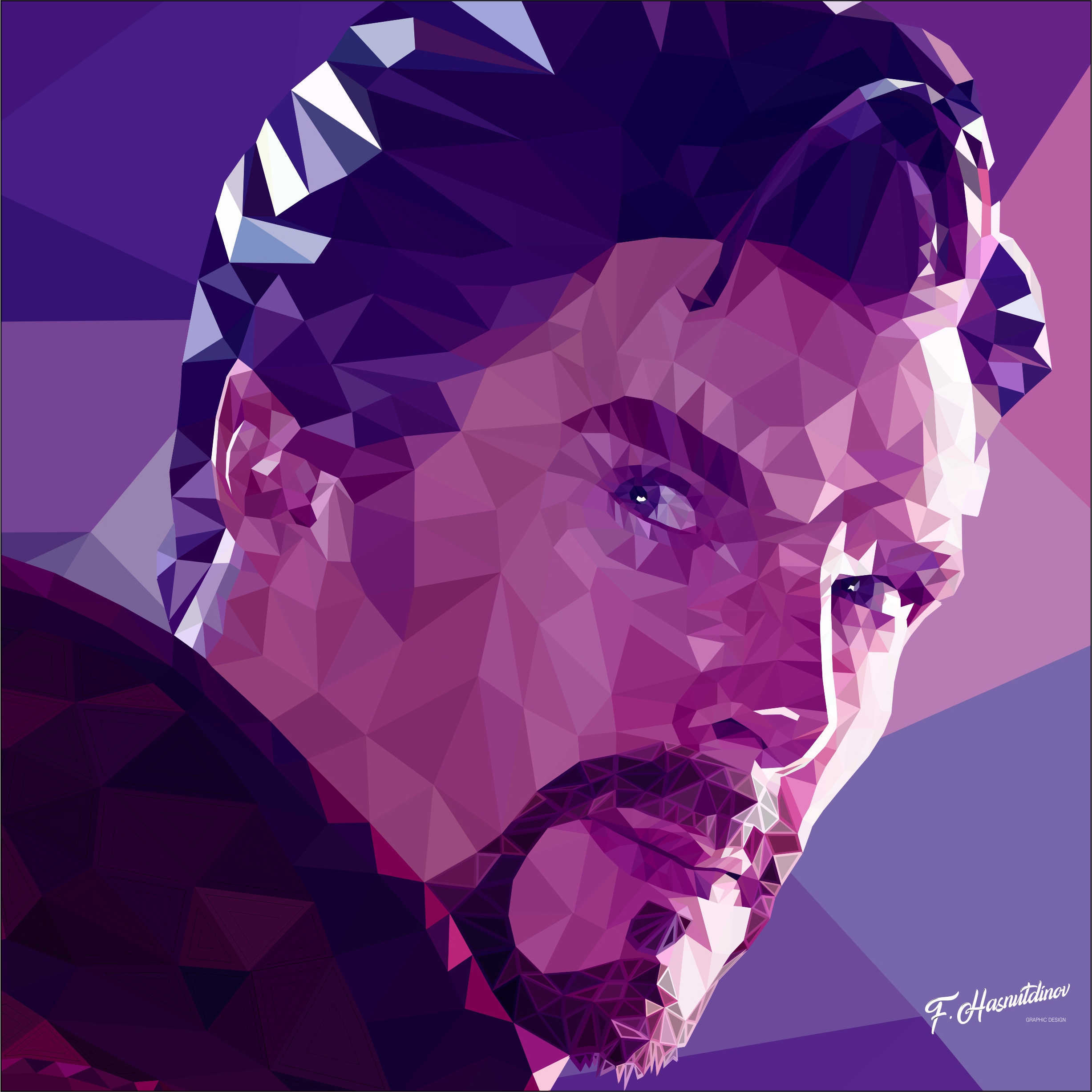 Полигональный доктор / low Poly Doctor Strange — Изображение №1 — Иллюстрация, Графика на Dprofile