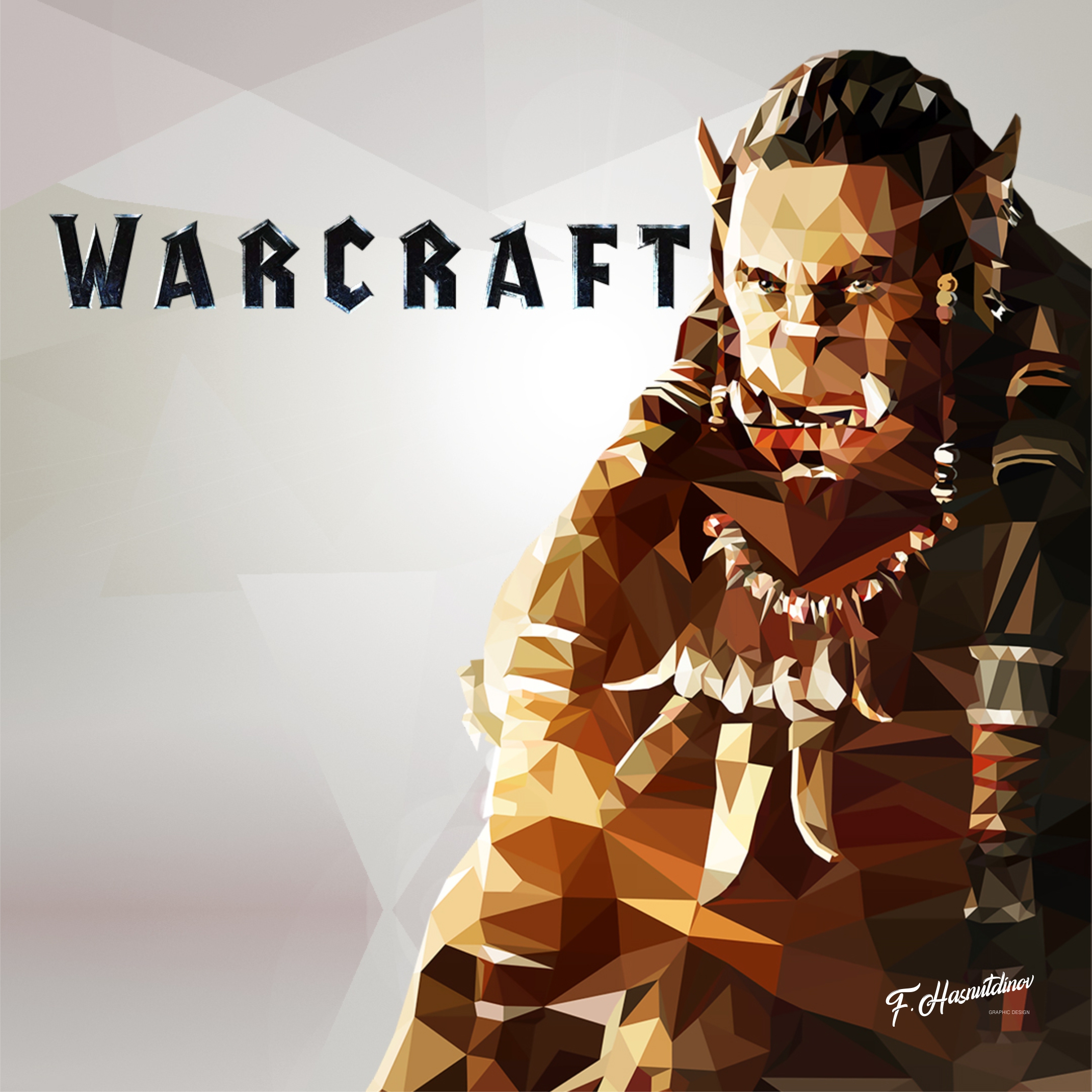 Warcraft low poly / Дуротан Полигональный — Изображение №1 — Иллюстрация на Dprofile