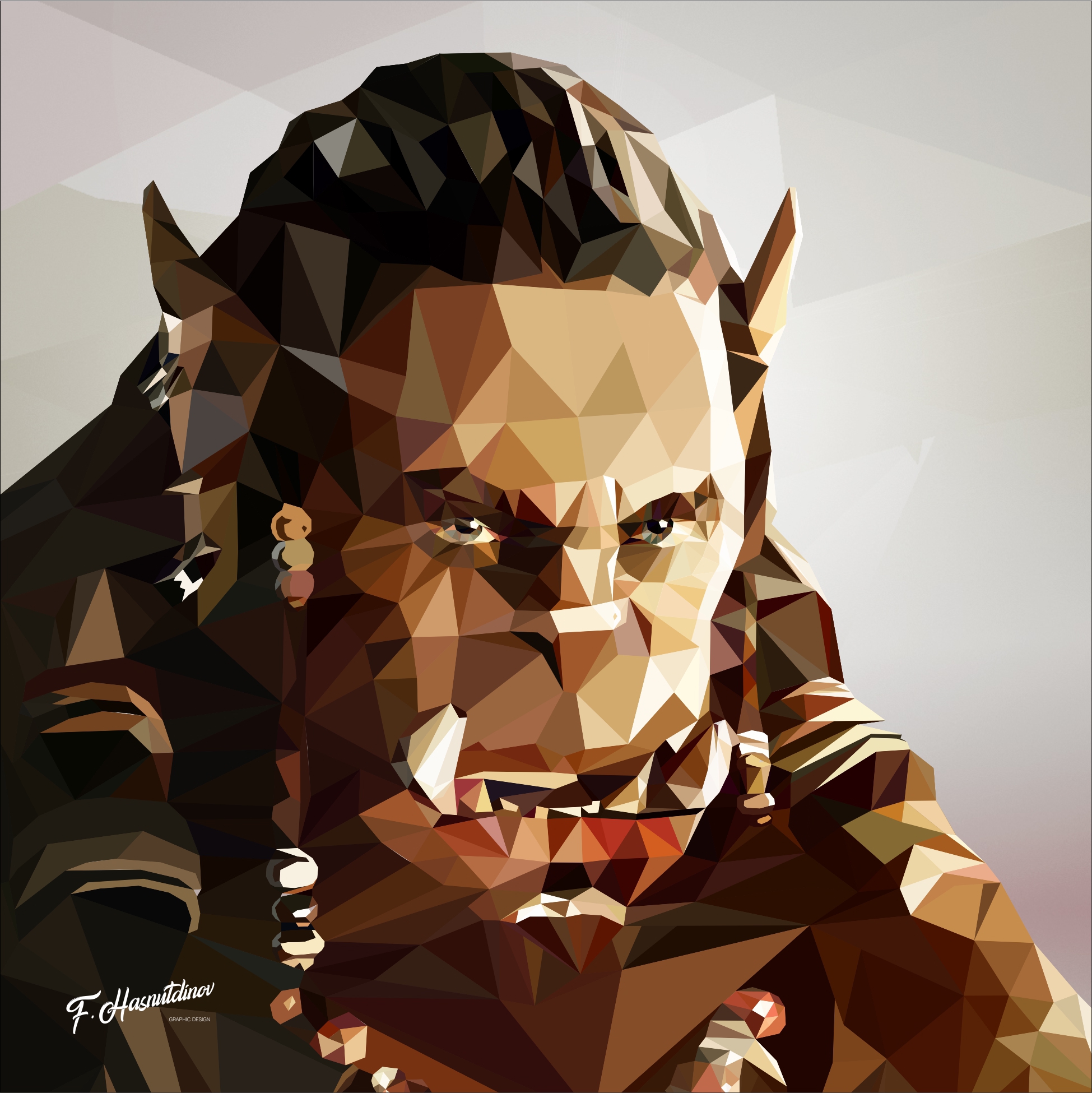 Warcraft low poly / Дуротан Полигональный — Изображение №2 — Иллюстрация на Dprofile