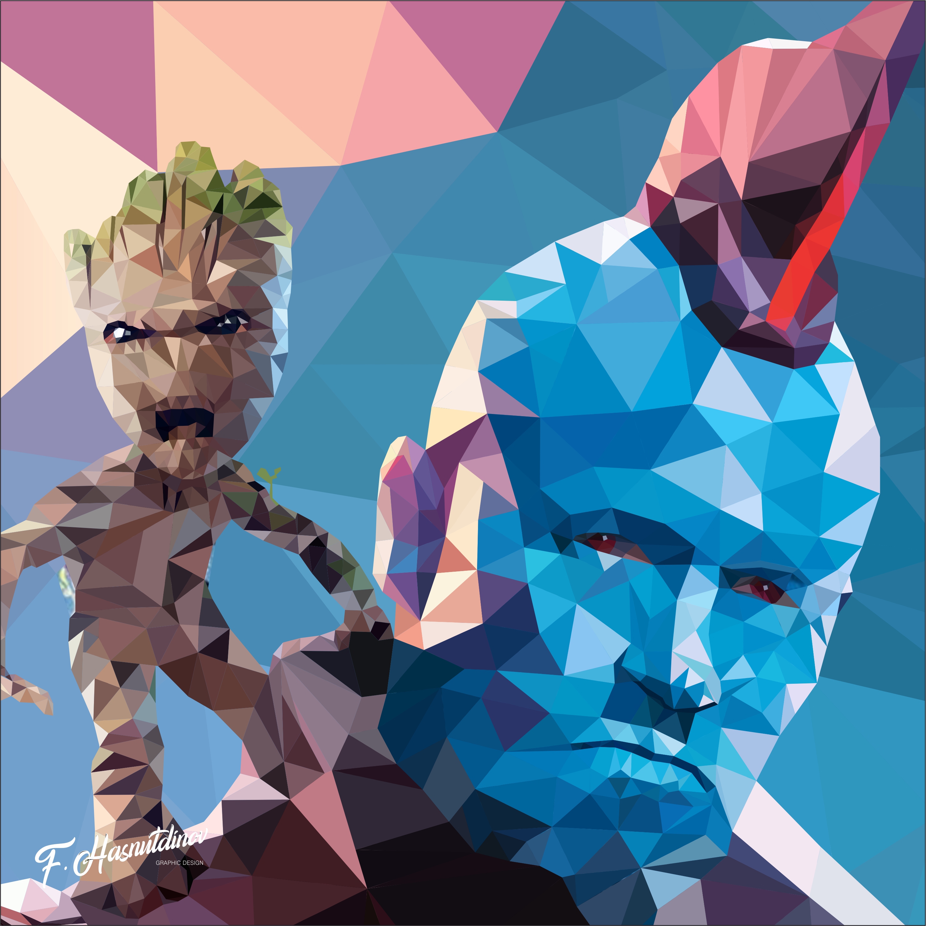 Стражи галактики LOW POLY — Изображение №2 — Иллюстрация, Графика на Dprofile