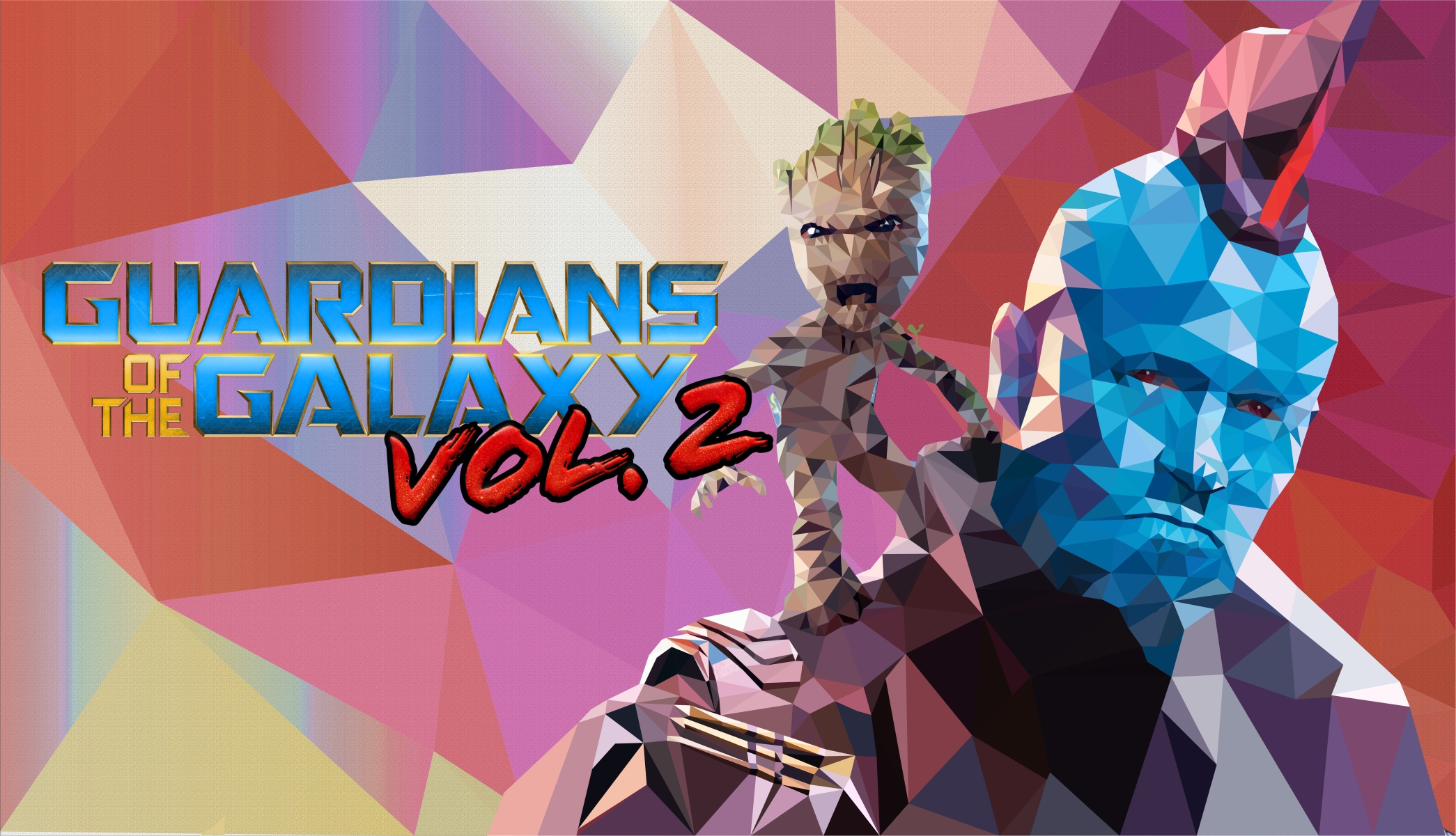 Стражи галактики LOW POLY — Изображение №1 — Иллюстрация, Графика на Dprofile