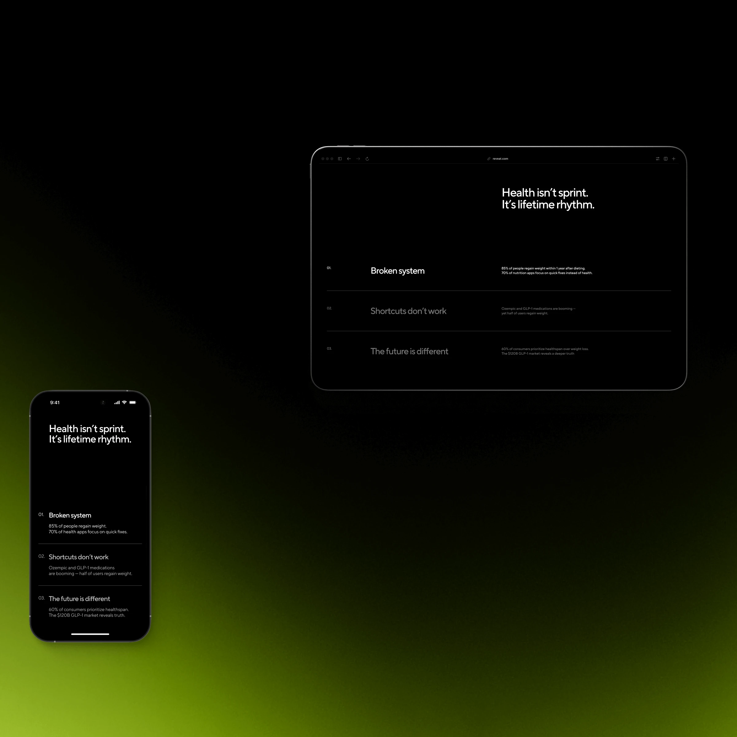 Reveat | Brand identity x Website — Изображение №14 — Интерфейсы, Брендинг на Dprofile