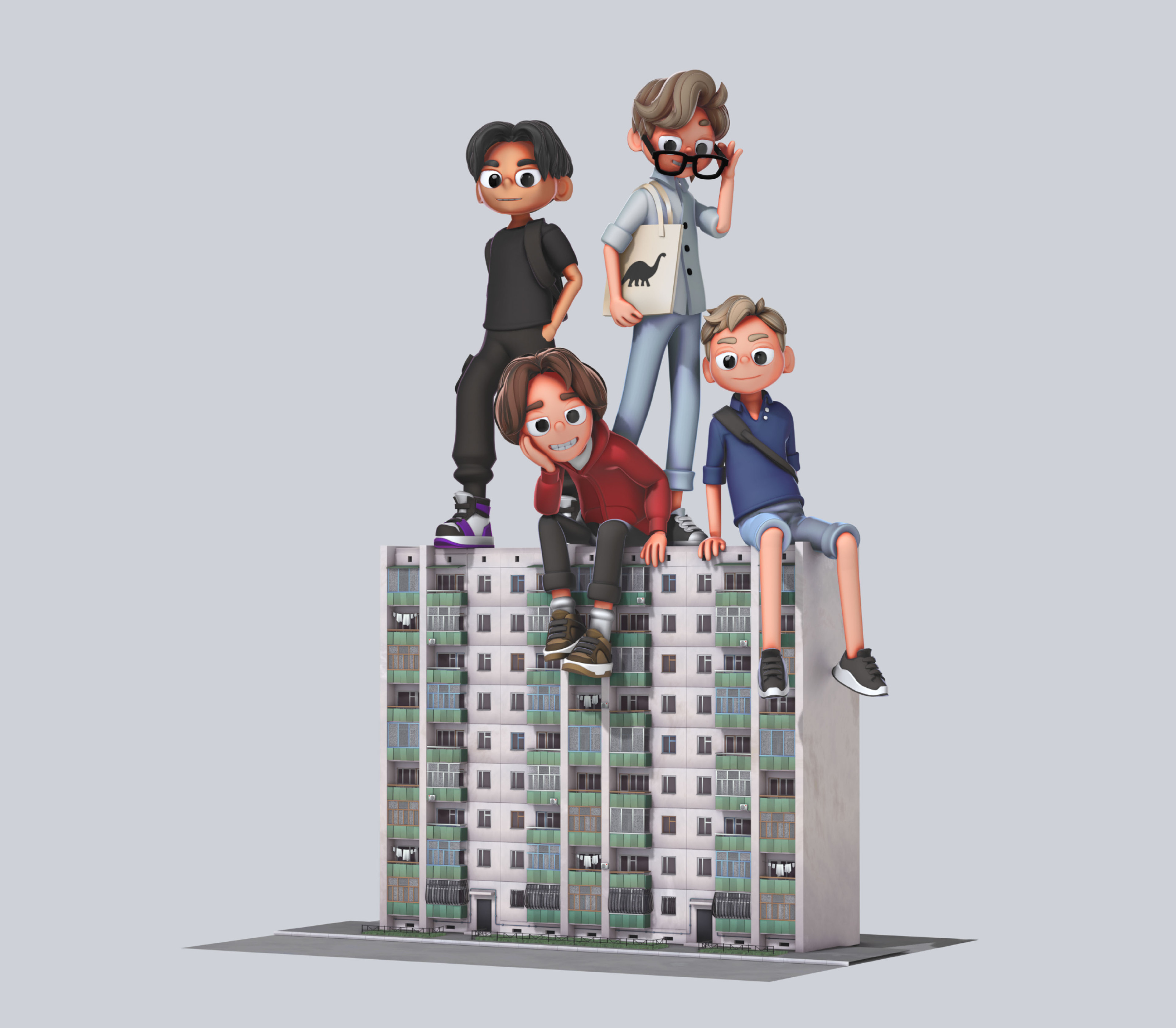 3d poster design "ПАРНИ" — Изображение №18 — Иллюстрация на Dprofile