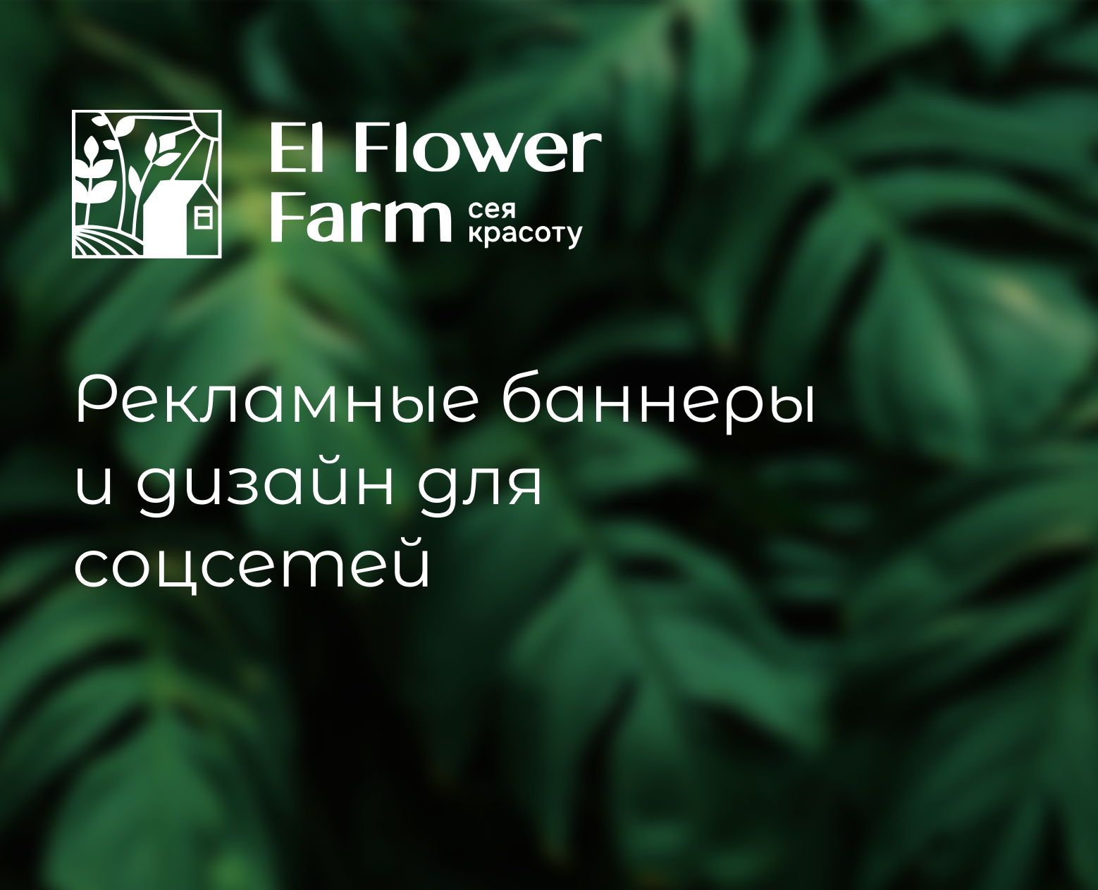 Баннеры и соцсети для El Flower Farm на Dprofile