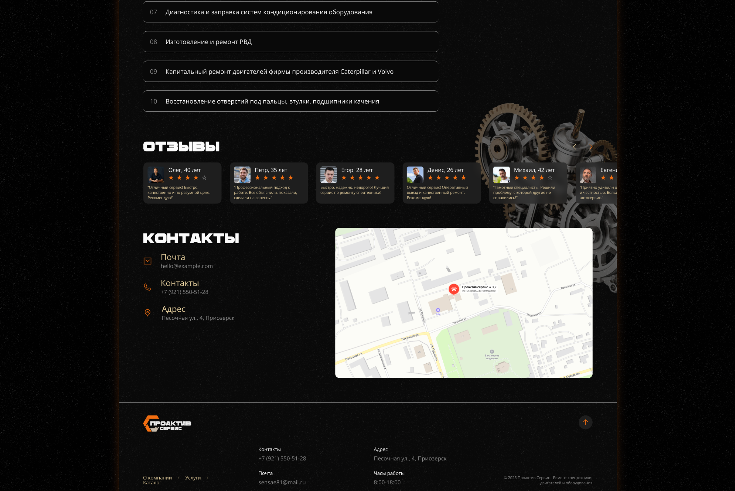 Коммерческий проект. ПРОАКТИВ СЕРВИС — Изображение №8 — Интерфейсы, Брендинг на Dprofile