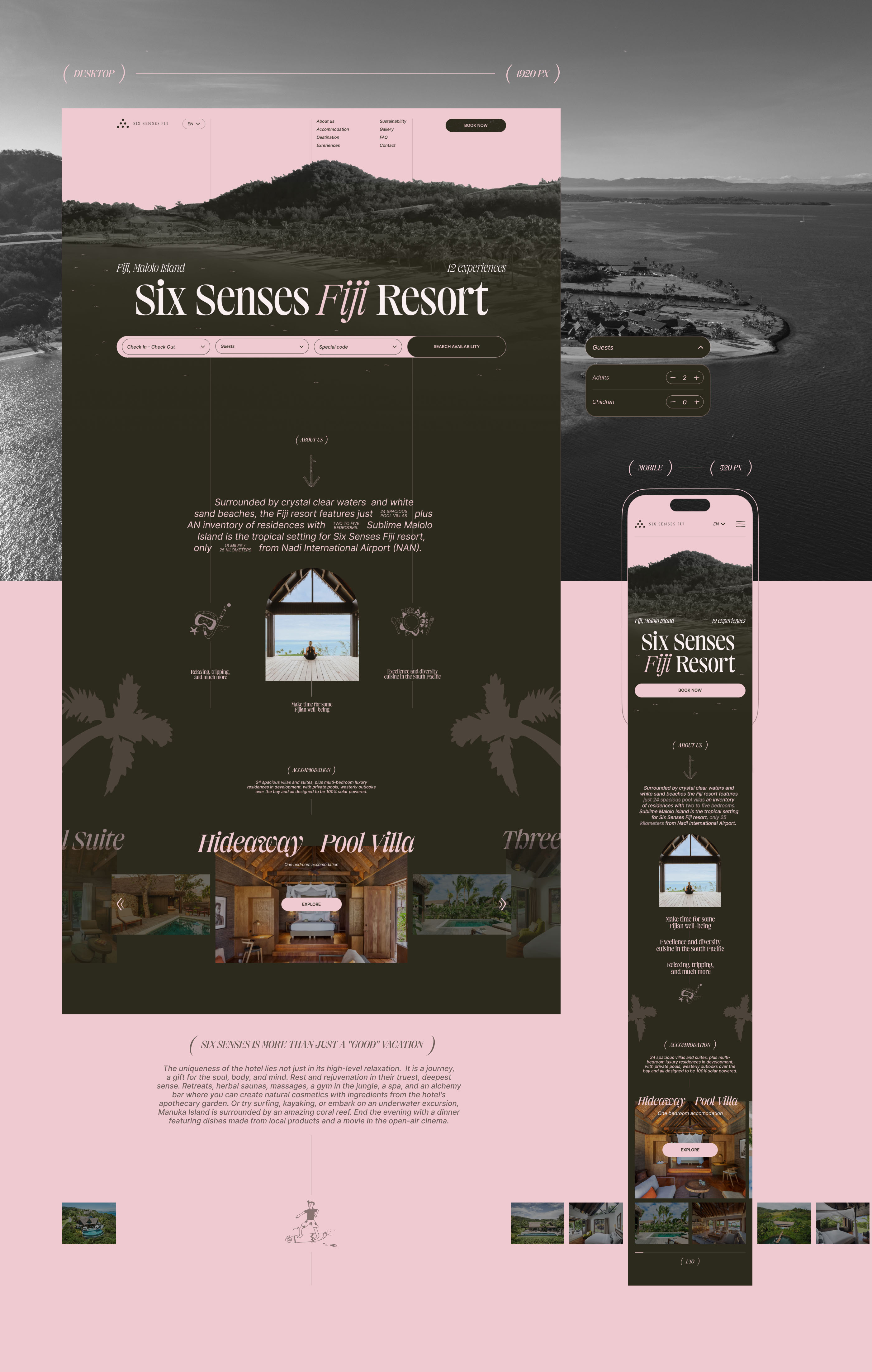 Six Senses | Website Redesign — Изображение №2 — Интерфейсы, Анимация на Dprofile