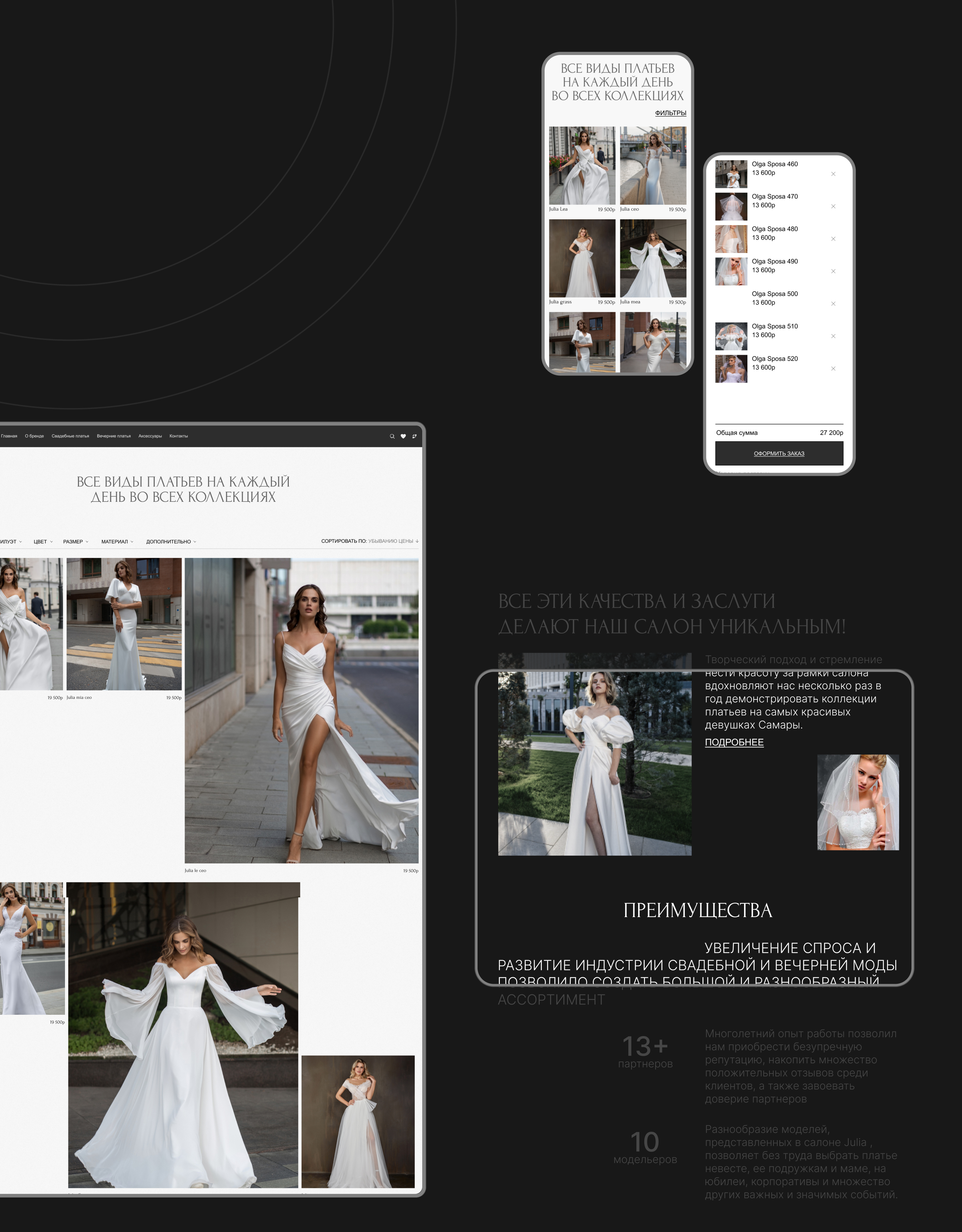 The wedding store / Online Wedding Dresses Store — Изображение №6 — Интерфейсы, Брендинг на Dprofile