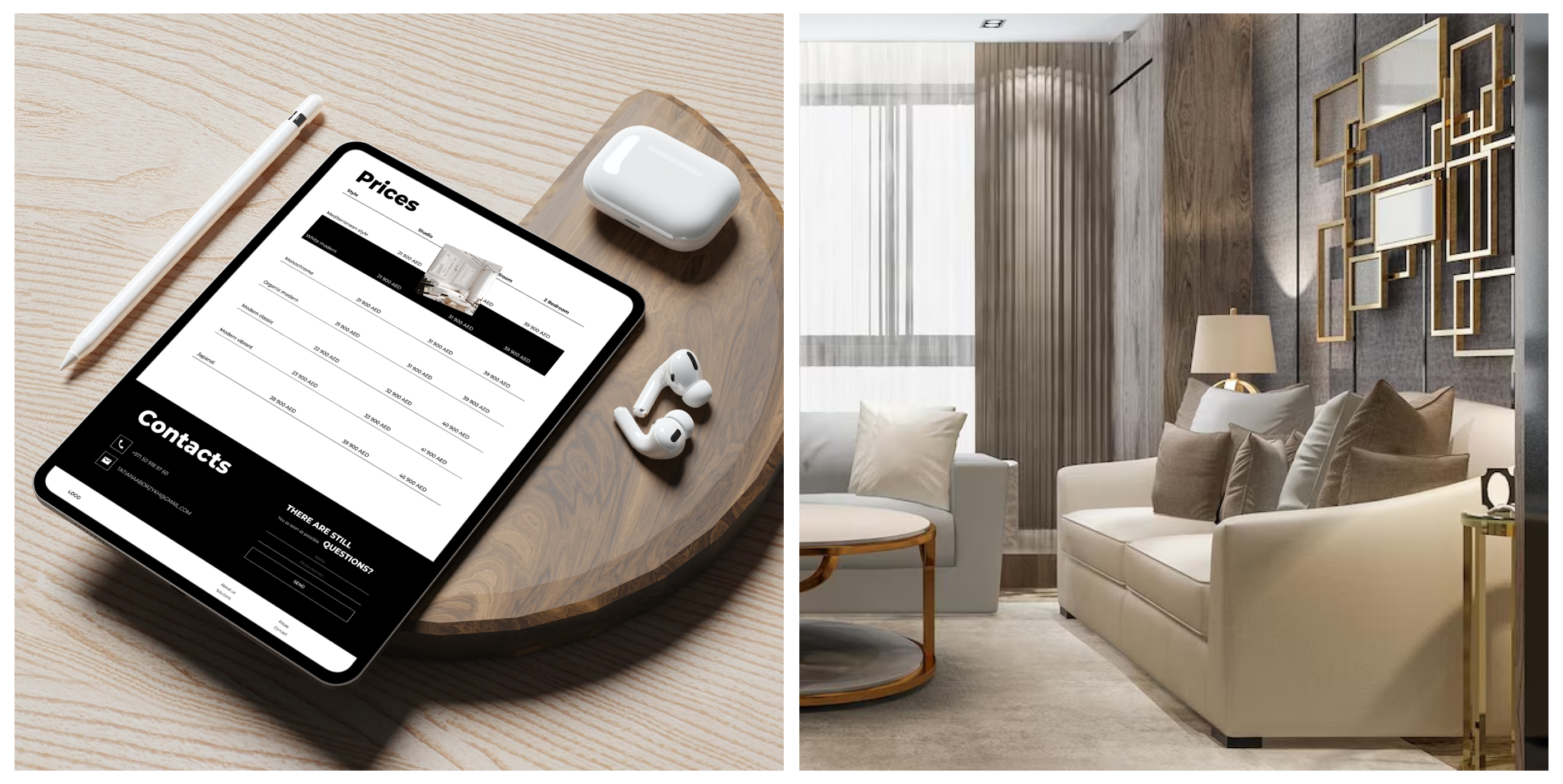 Dubai apartments \ style \ interior \ website \ — Изображение №5 — Интерфейсы на Dprofile