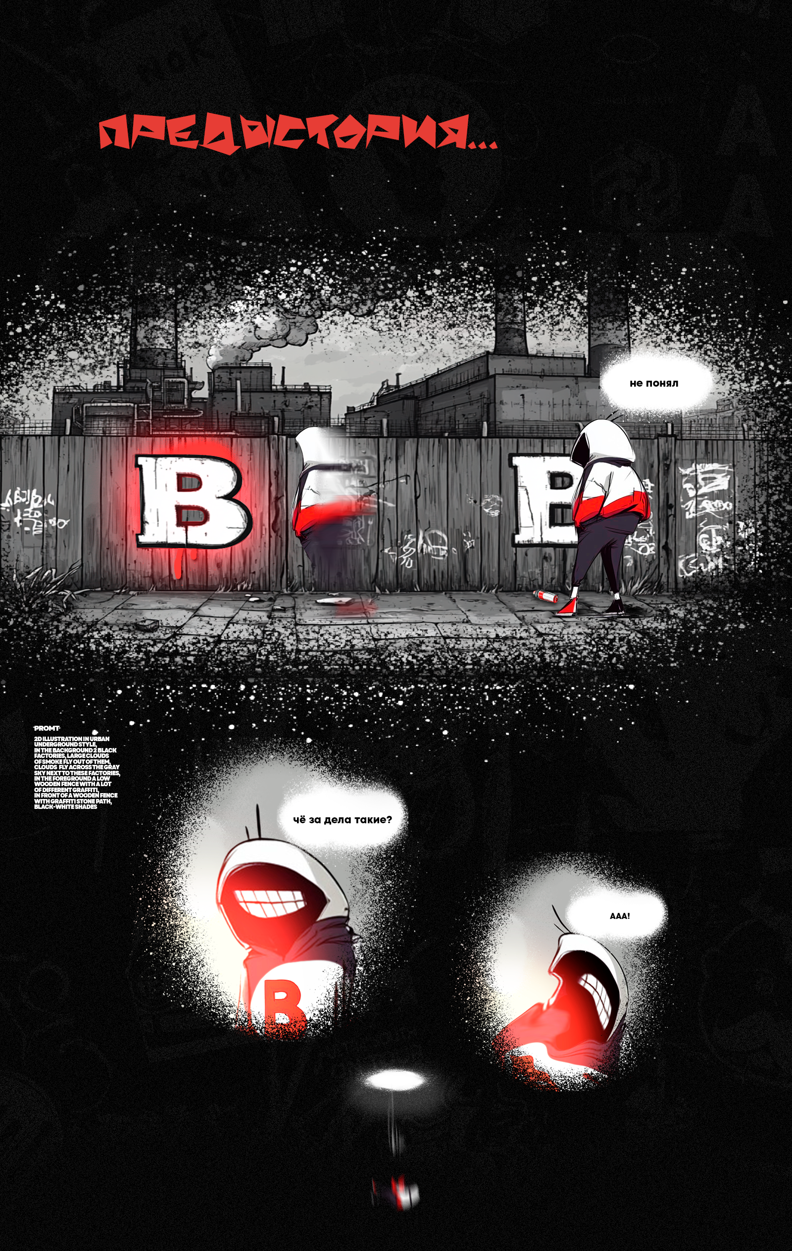 комикс Хранитель Вэ  (AI) — Изображение №2 — Иллюстрация, Графика на Dprofile