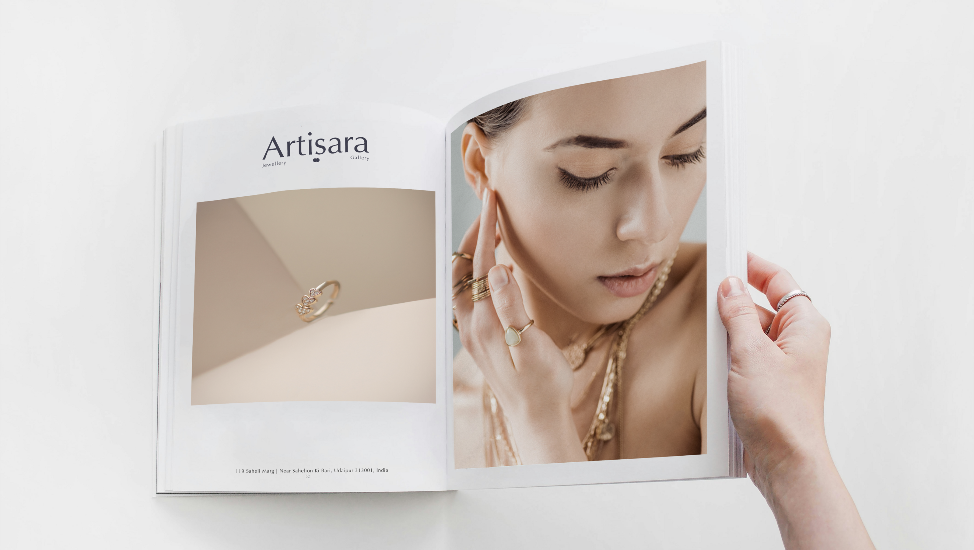 'ARTISARA' JEWELLERY GALLERY BRAND IDENTITY — Изображение №15 — Брендинг на Dprofile
