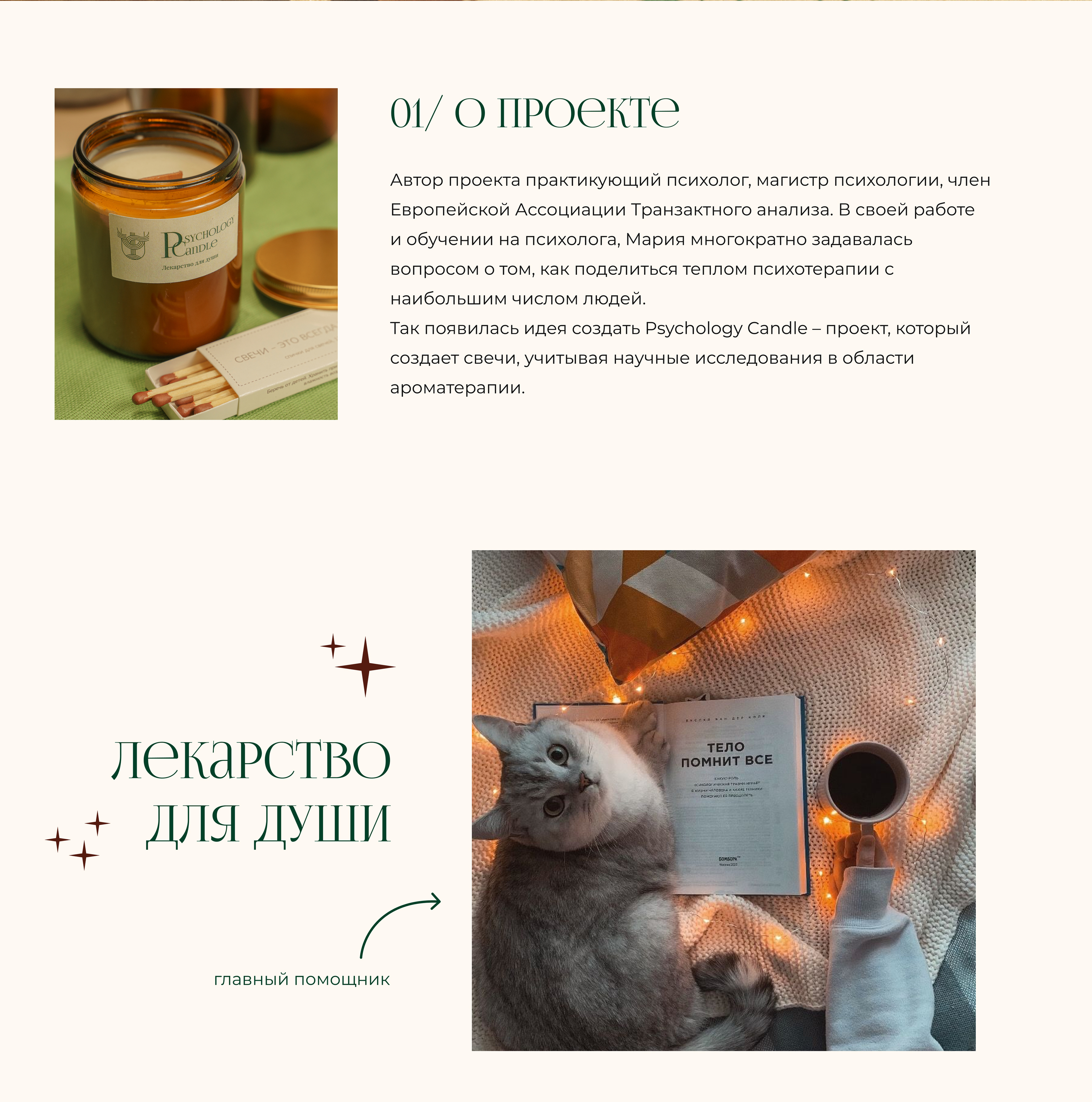 Интернет-магазин свечей | Psychology Candle — Изображение №2 — Интерфейсы на Dprofile