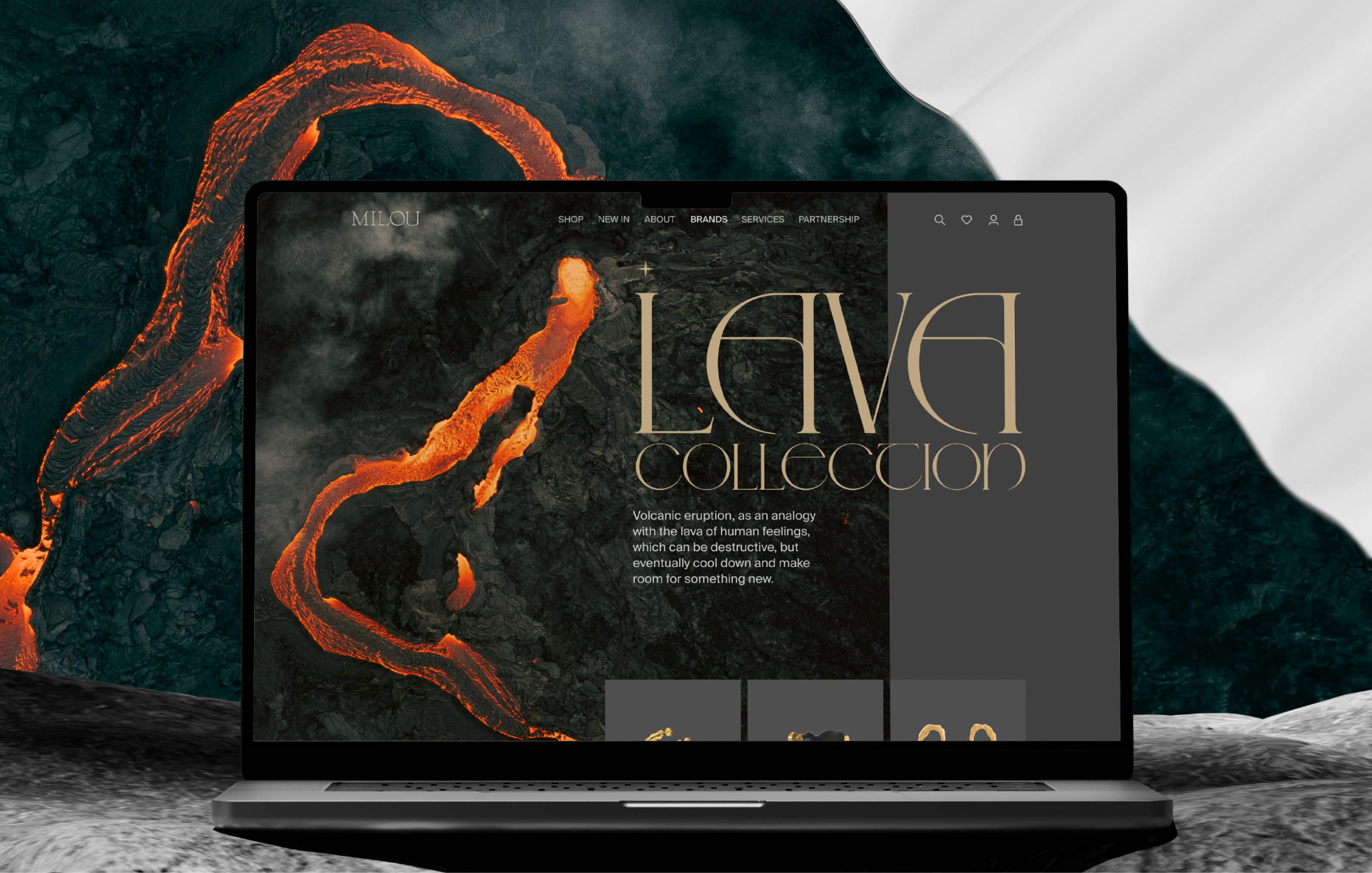MILOU JEWELRY | E-commerce — Изображение №13 — Интерфейсы, Брендинг на Dprofile