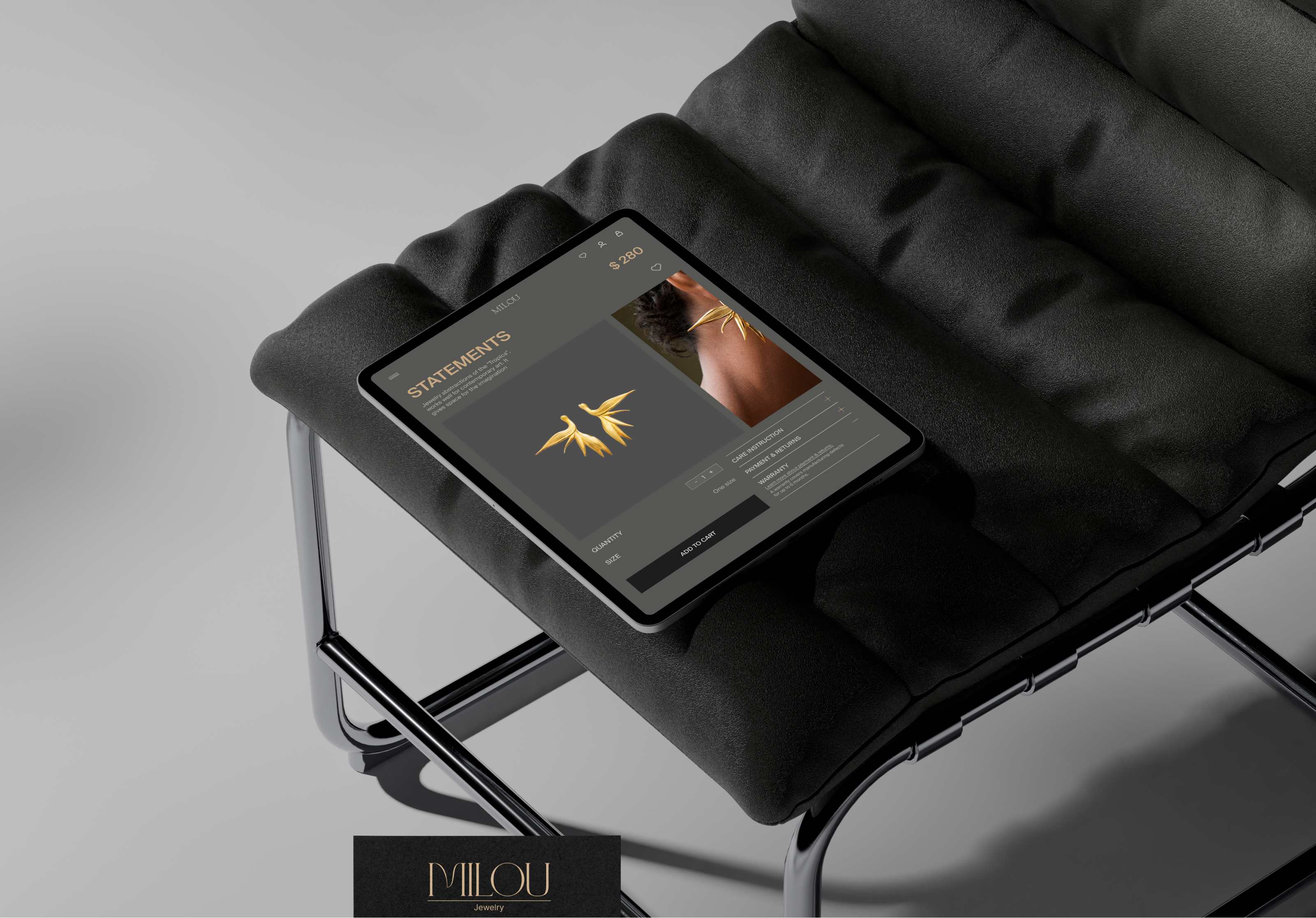 MILOU JEWELRY | E-commerce — Изображение №9 — Интерфейсы, Брендинг на Dprofile