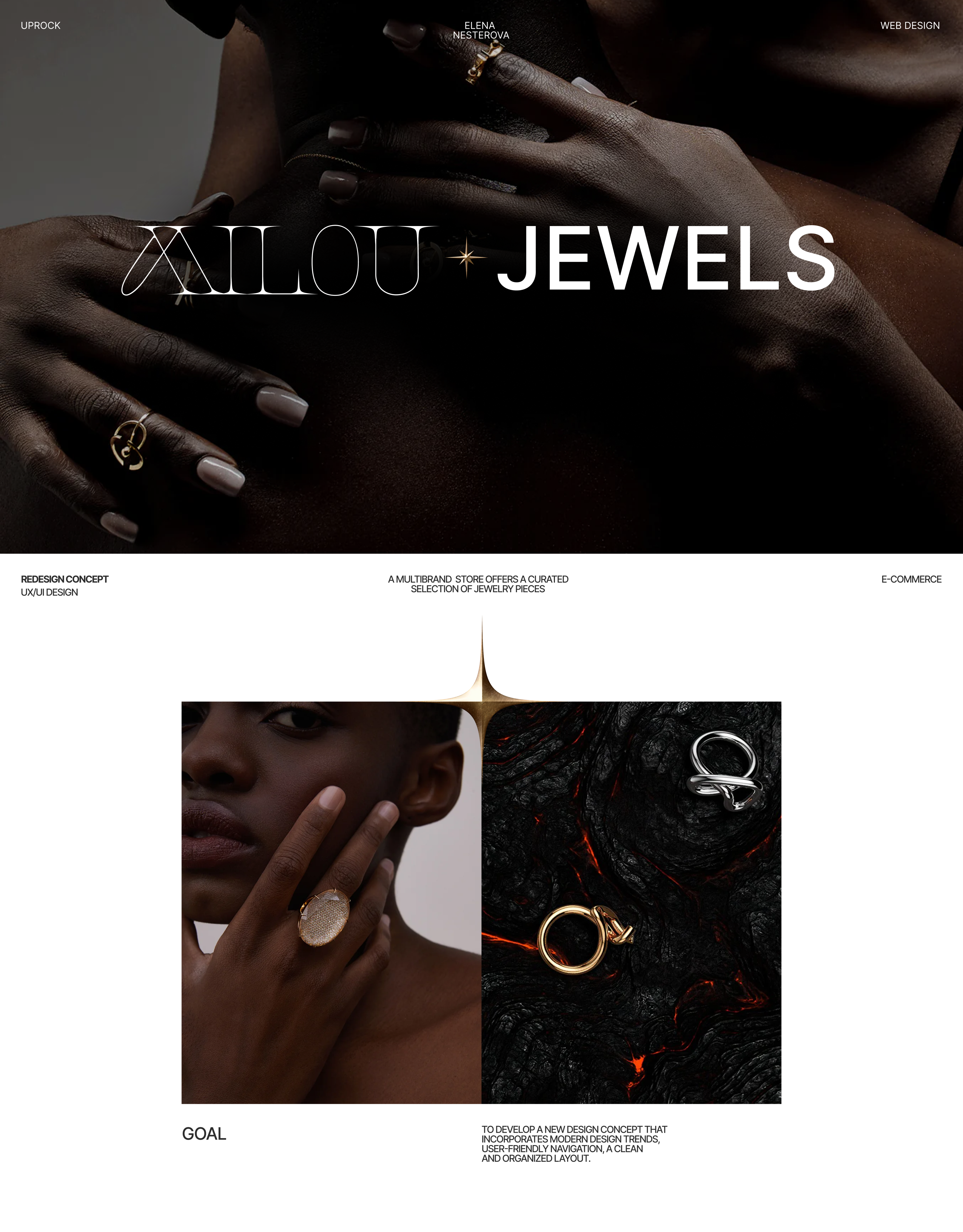MILOU JEWELRY | E-commerce — Изображение №1 — Интерфейсы, Брендинг на Dprofile