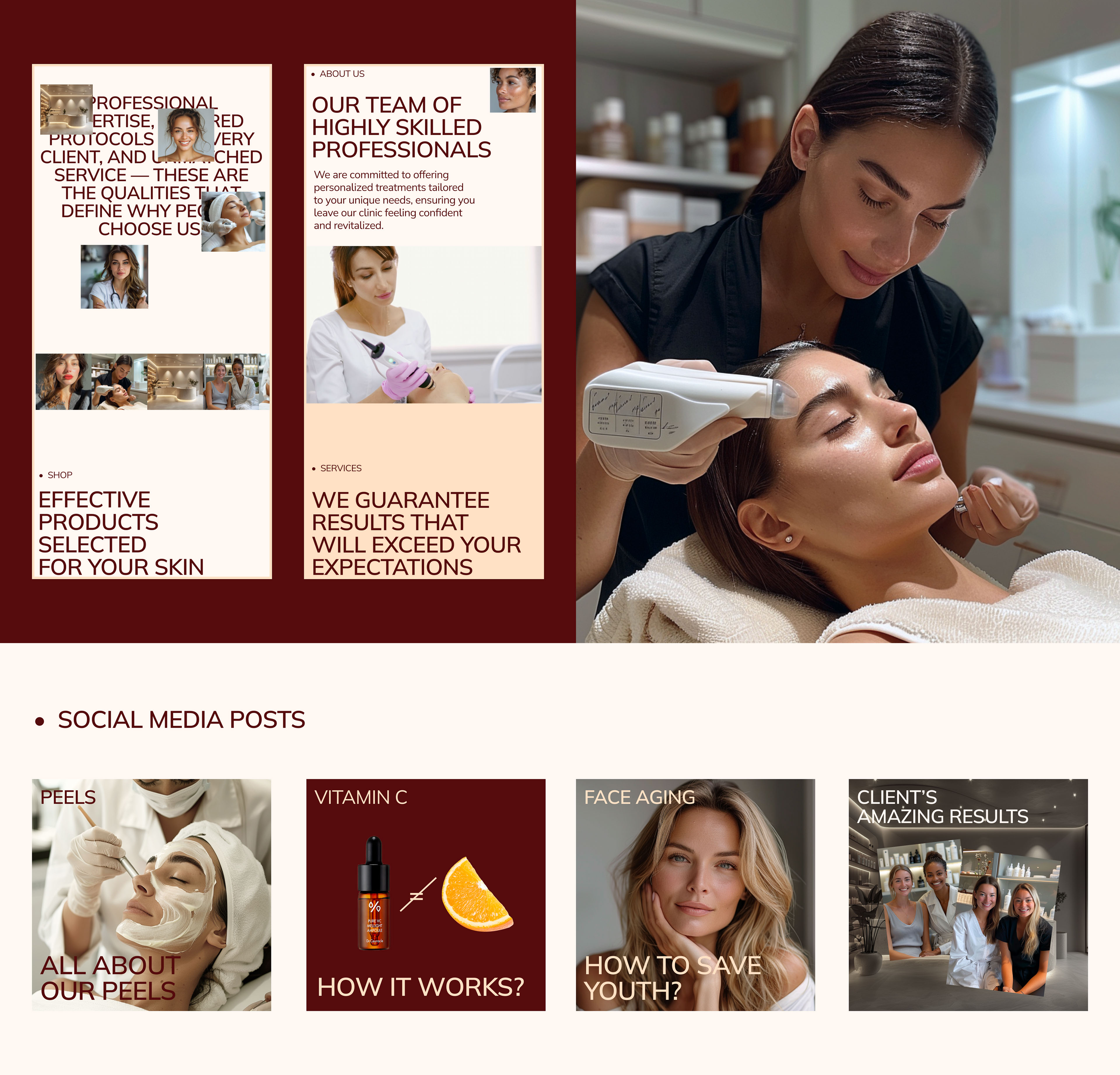 Beauty clinic | Website design and development — Изображение №3 — Интерфейсы, Анимация на Dprofile