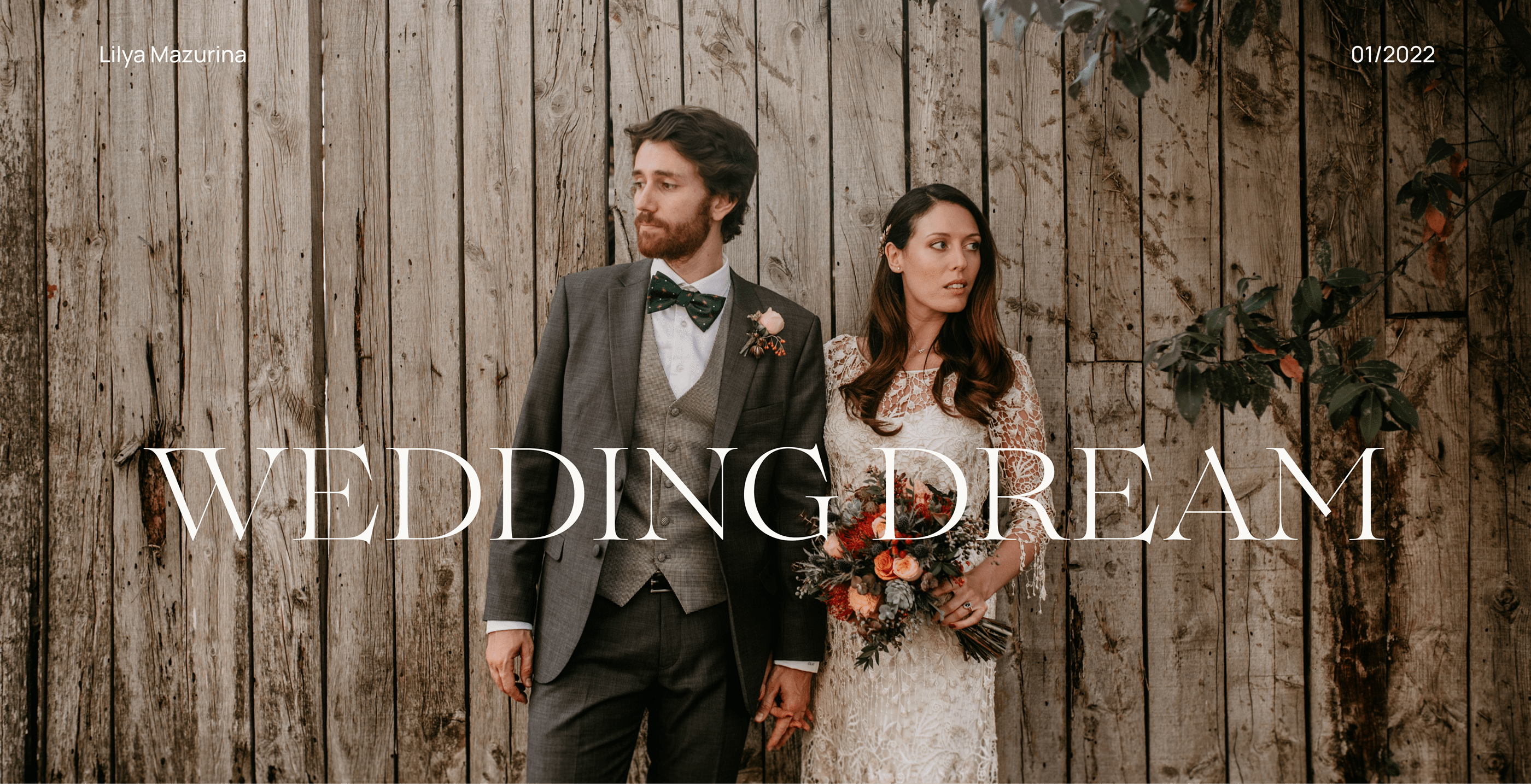 WEDDING DREAM wedding studio | Web design concept — Изображение №1 — Интерфейсы на Dprofile