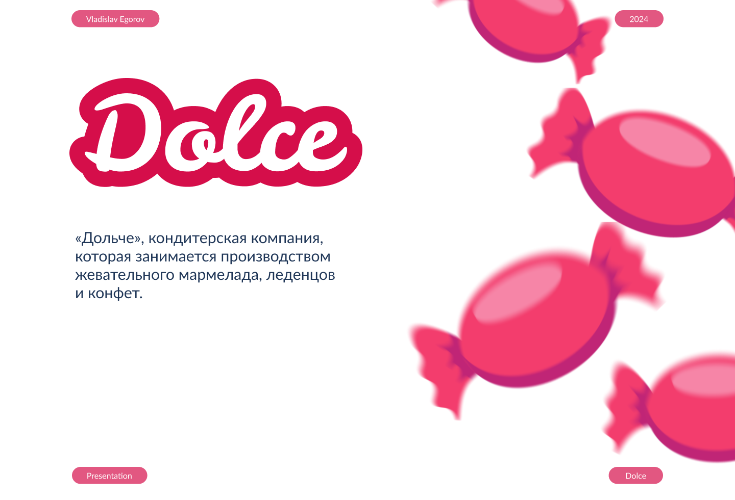 DOLCE | Дизайн презентации — Изображение №1 — Брендинг, Маркетинг на Dprofile
