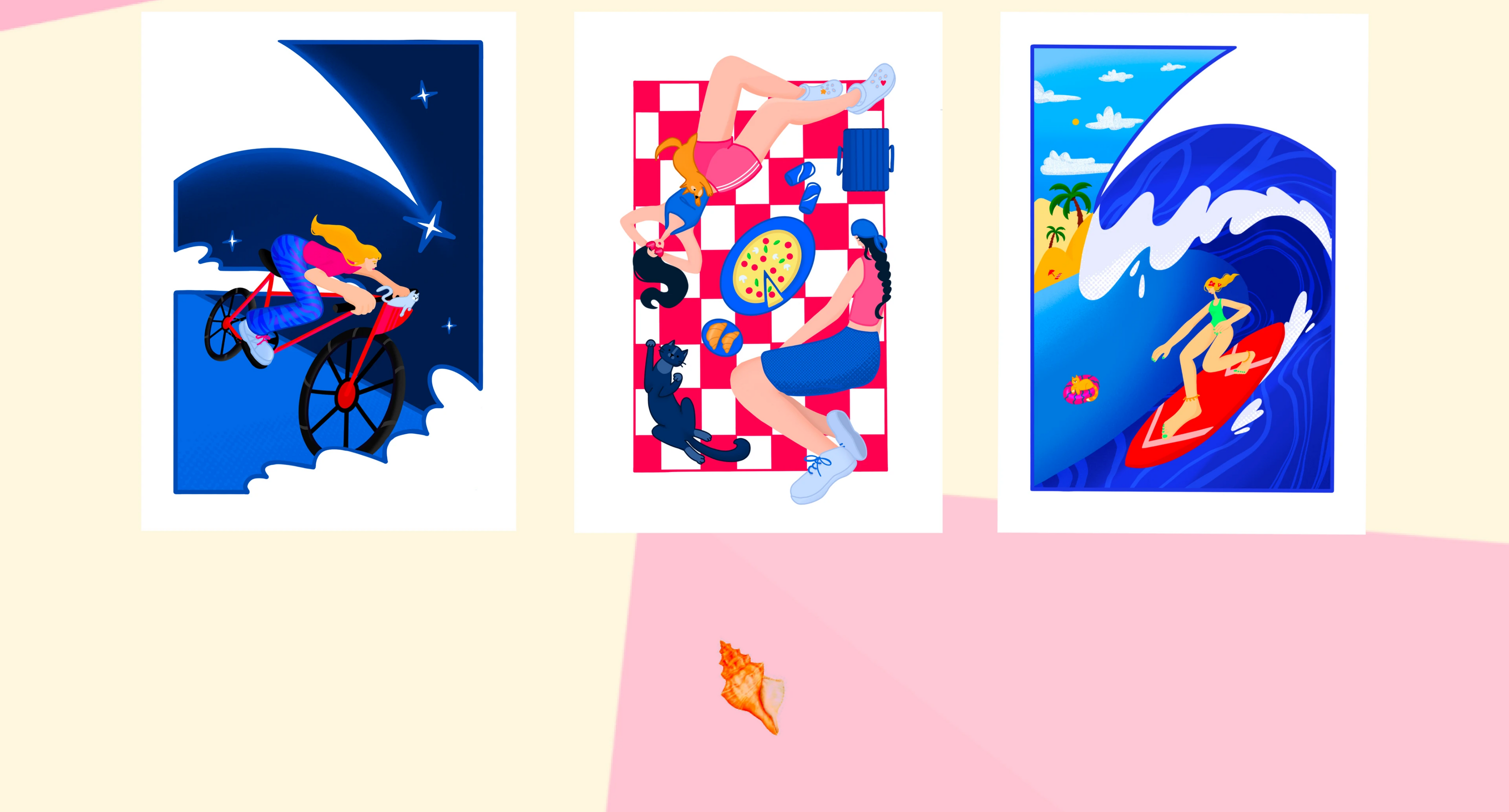 Летние открытки — Изображение №4 — Брендинг, Иллюстрация на Dprofile