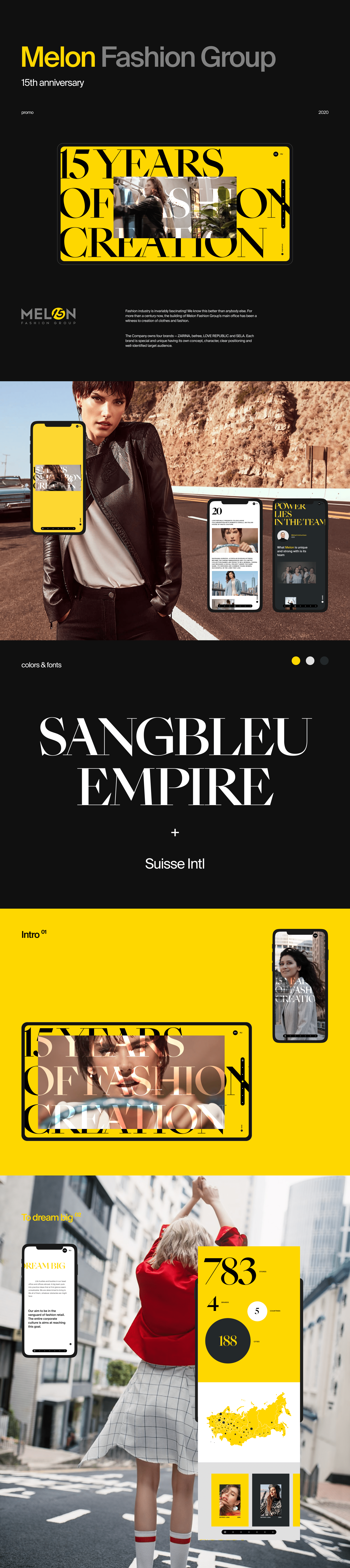 Melon Fashion Group 15th anniversary — Изображение №1 — Интерфейсы на Dprofile