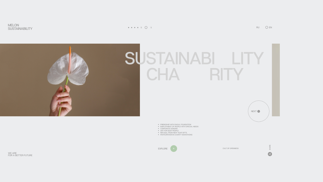 MFG SUSTAINABILITY — Изображение №8 — Интерфейсы на Dprofile