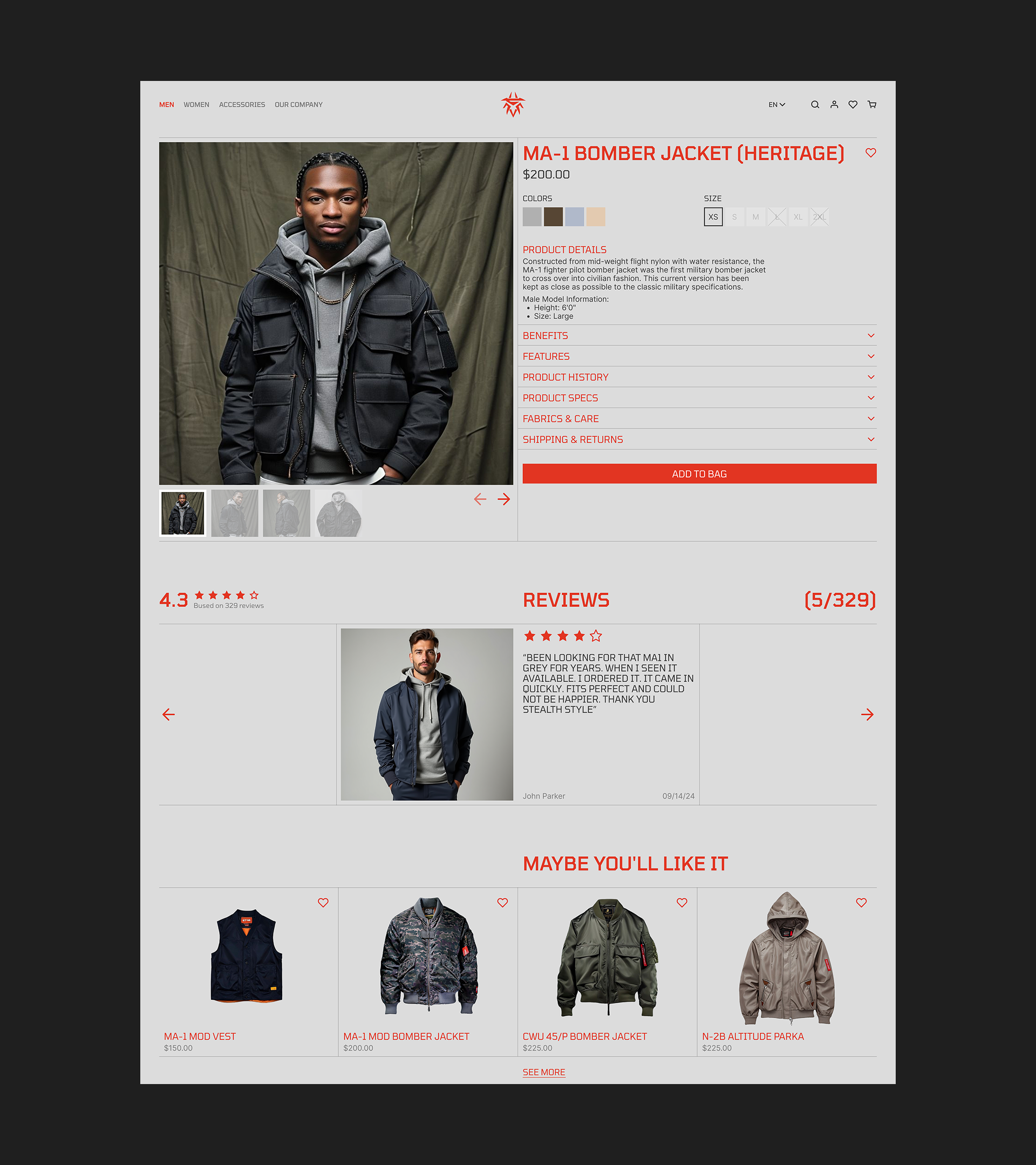 STEALTH STYLE | Online store — Изображение №8 — Интерфейсы на Dprofile