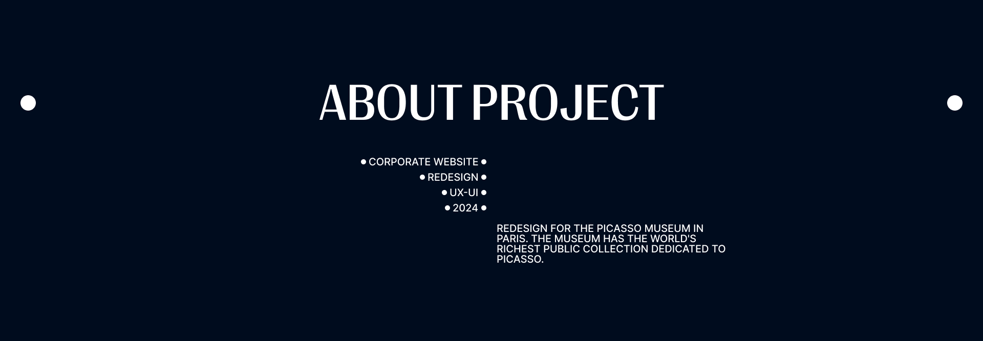 MUSEUM PICASSO-PARIS | Corporate website redesign — Изображение №2 — Интерфейсы, Брендинг на Dprofile