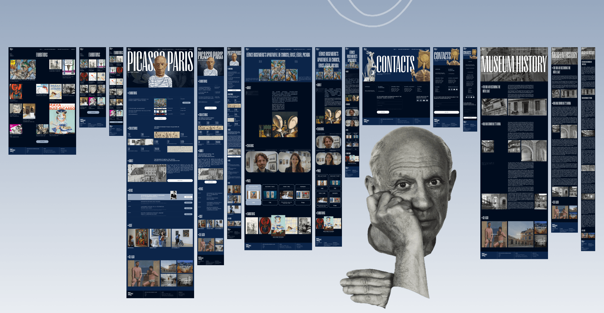 MUSEUM PICASSO-PARIS | Corporate website redesign — Изображение №14 — Интерфейсы, Брендинг на Dprofile