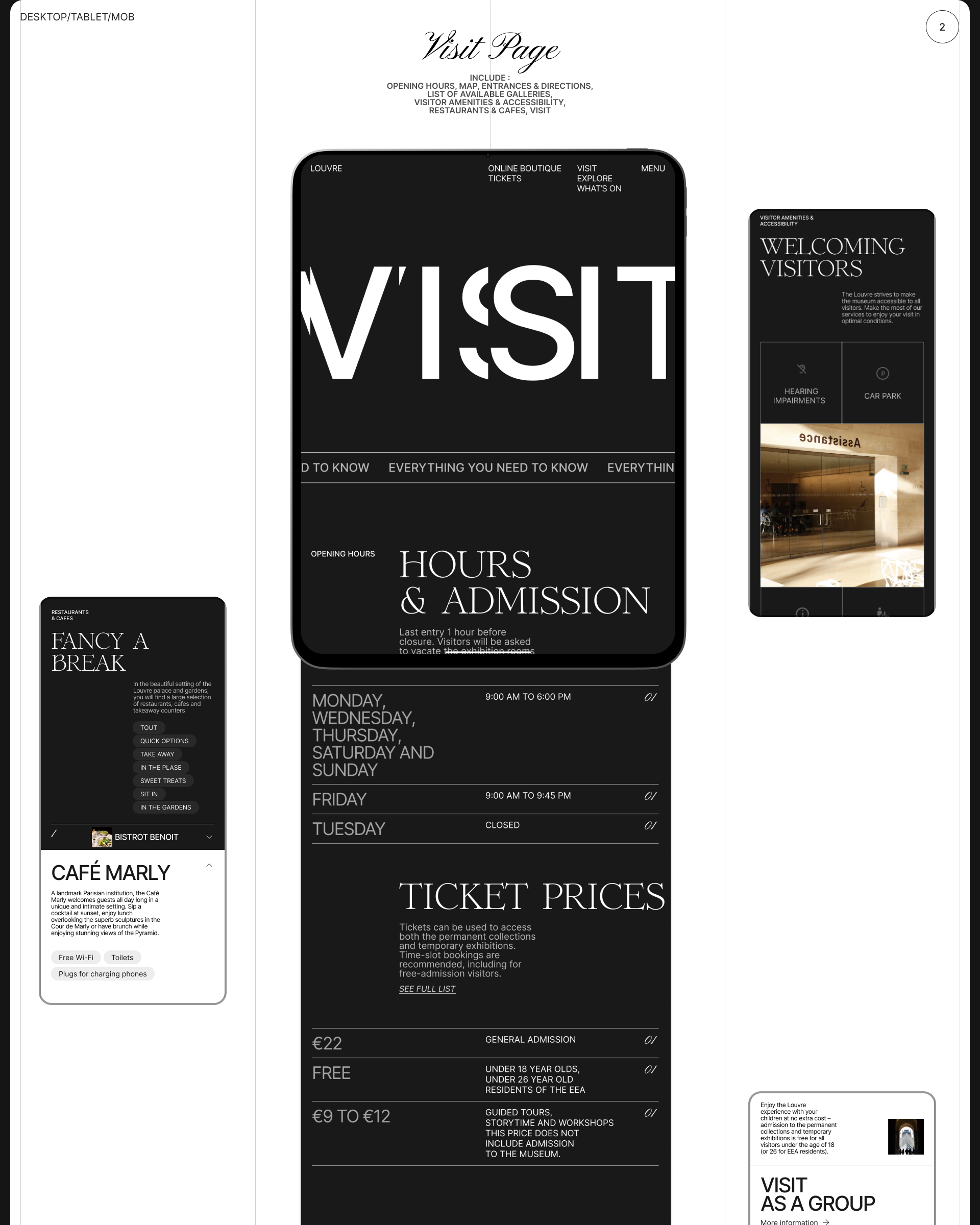 The Louvre | Website Redesign — Изображение №3 — Интерфейсы на Dprofile