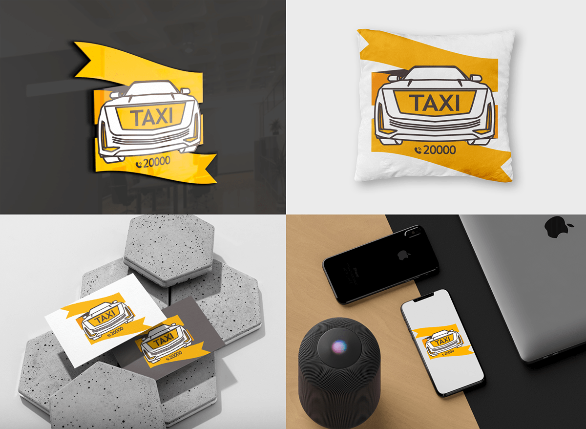Logo project for the "Vympel" taxi service — Изображение №1 — Брендинг, Маркетинг на Dprofile