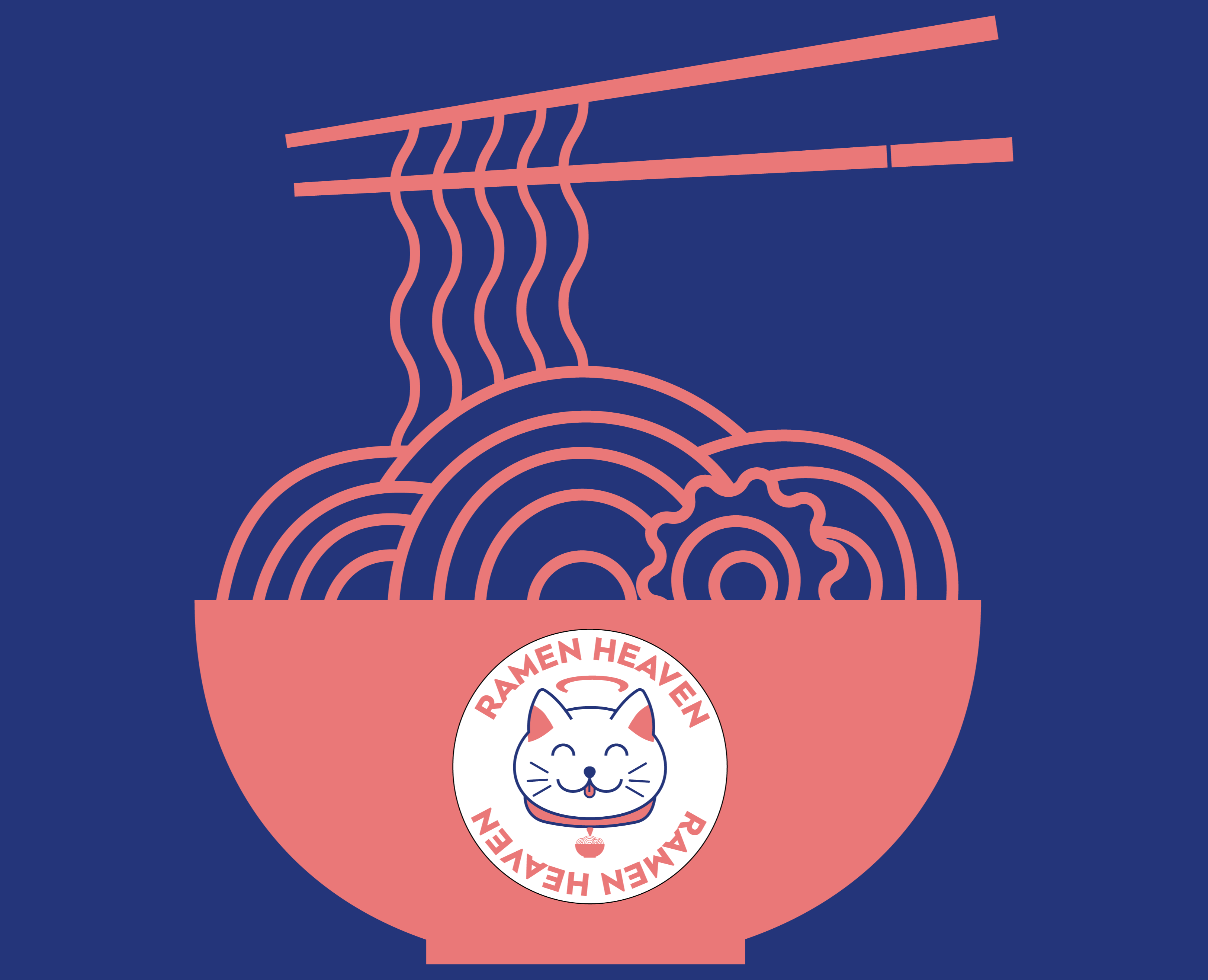 Фирменный стиль "Ramen Heaven" — Брендинг на Dprofile