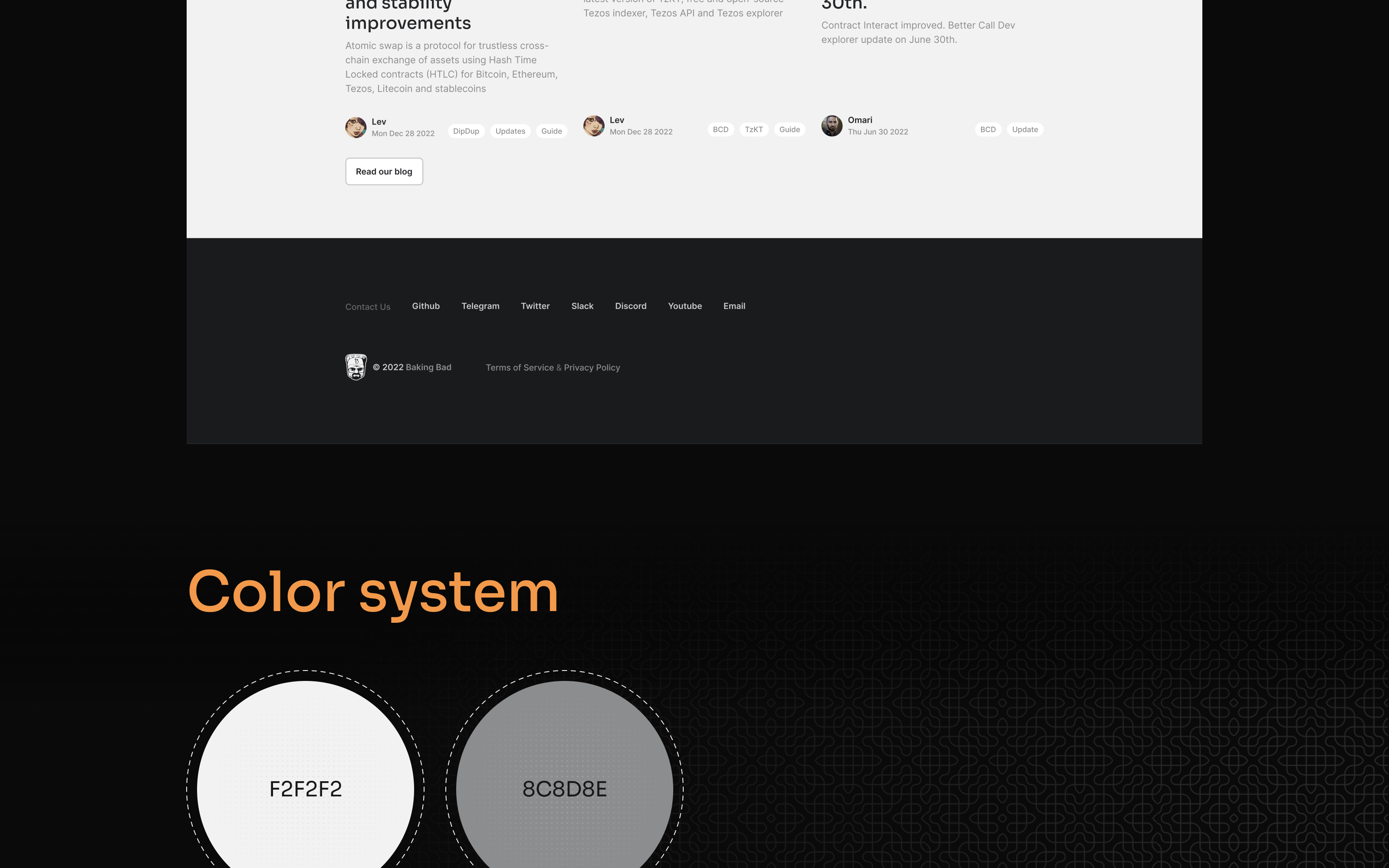 Сайт-визитка Baking Bad — Изображение №6 — Интерфейсы на Dprofile