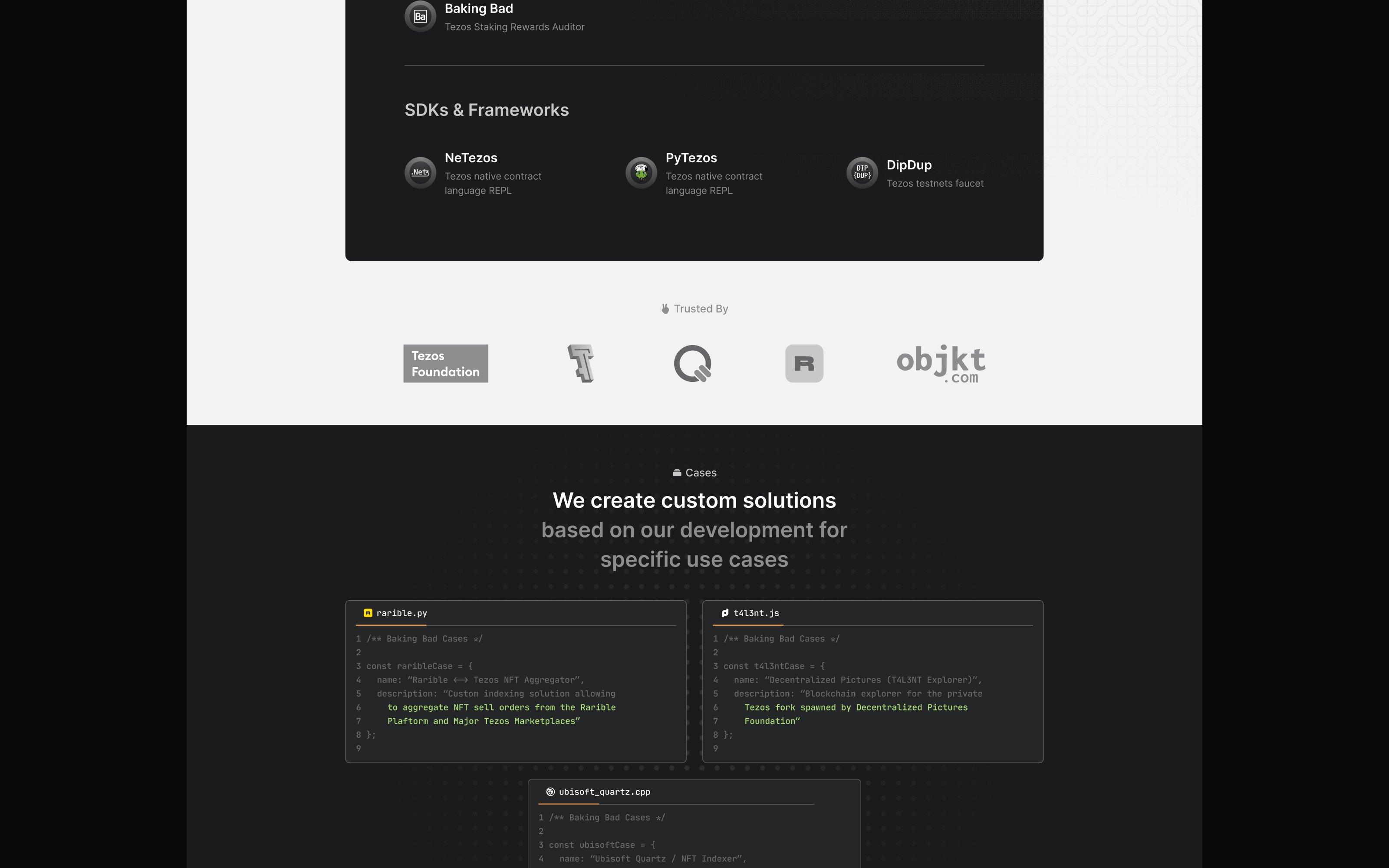 Сайт-визитка Baking Bad — Изображение №4 — Интерфейсы на Dprofile