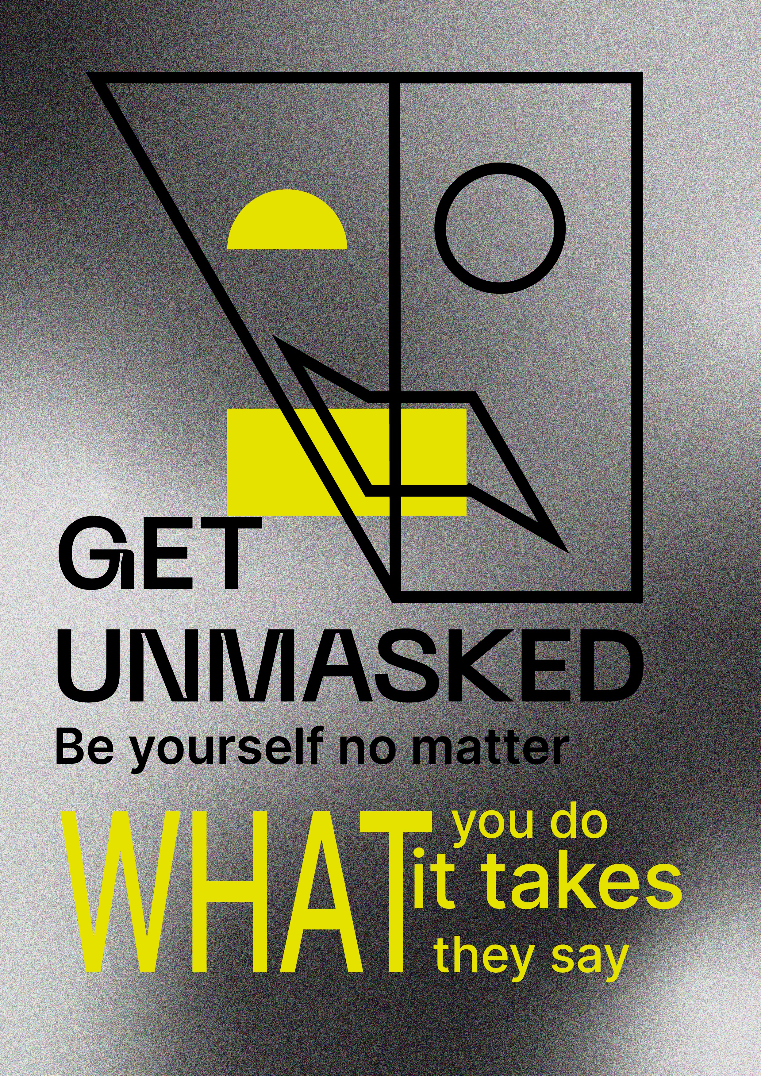Get unmasked | плакат — Изображение №1 — Графика на Dprofile
