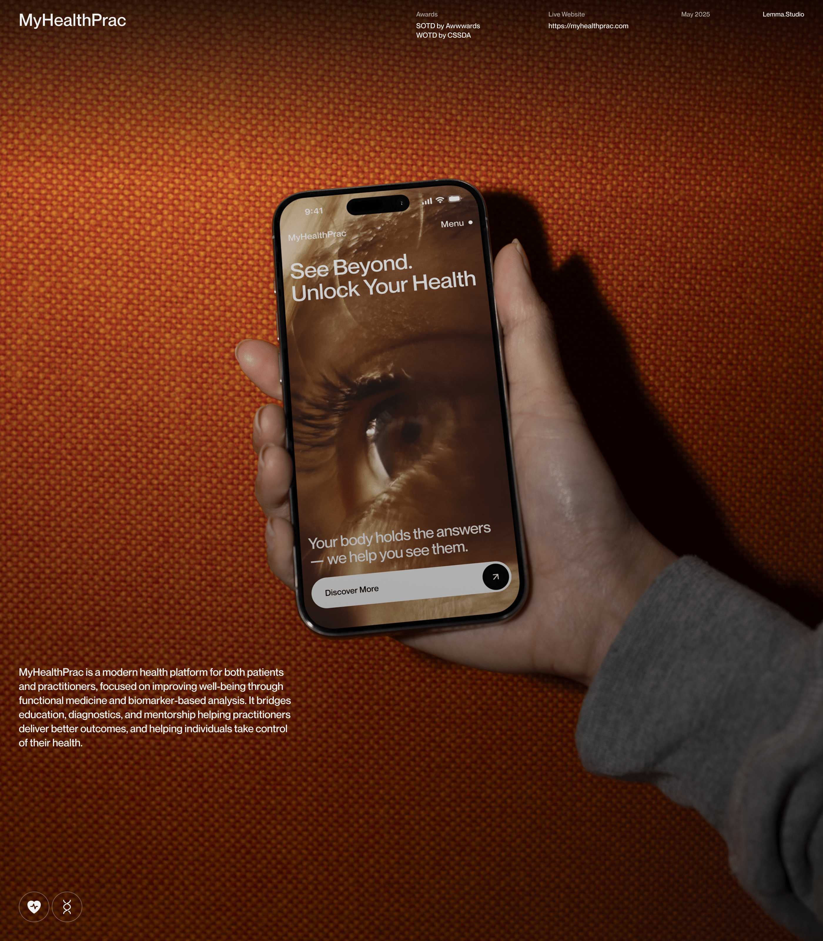 MyHealthPrac — Изображение №1 — Интерфейсы, Анимация на Dprofile