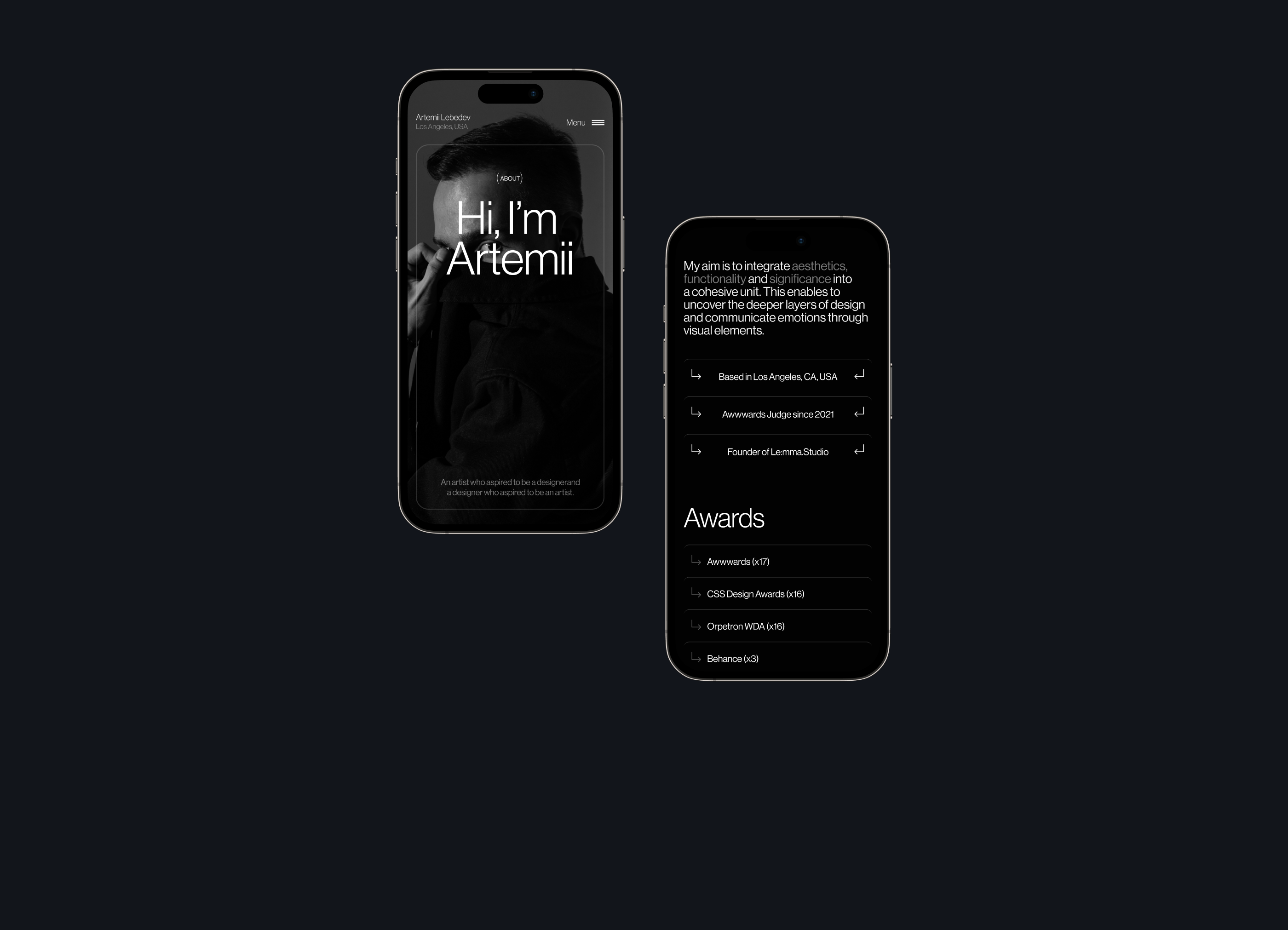 Artemii Lebedev, Personal Portfolio 2023 — Изображение №10 — Интерфейсы, Анимация на Dprofile