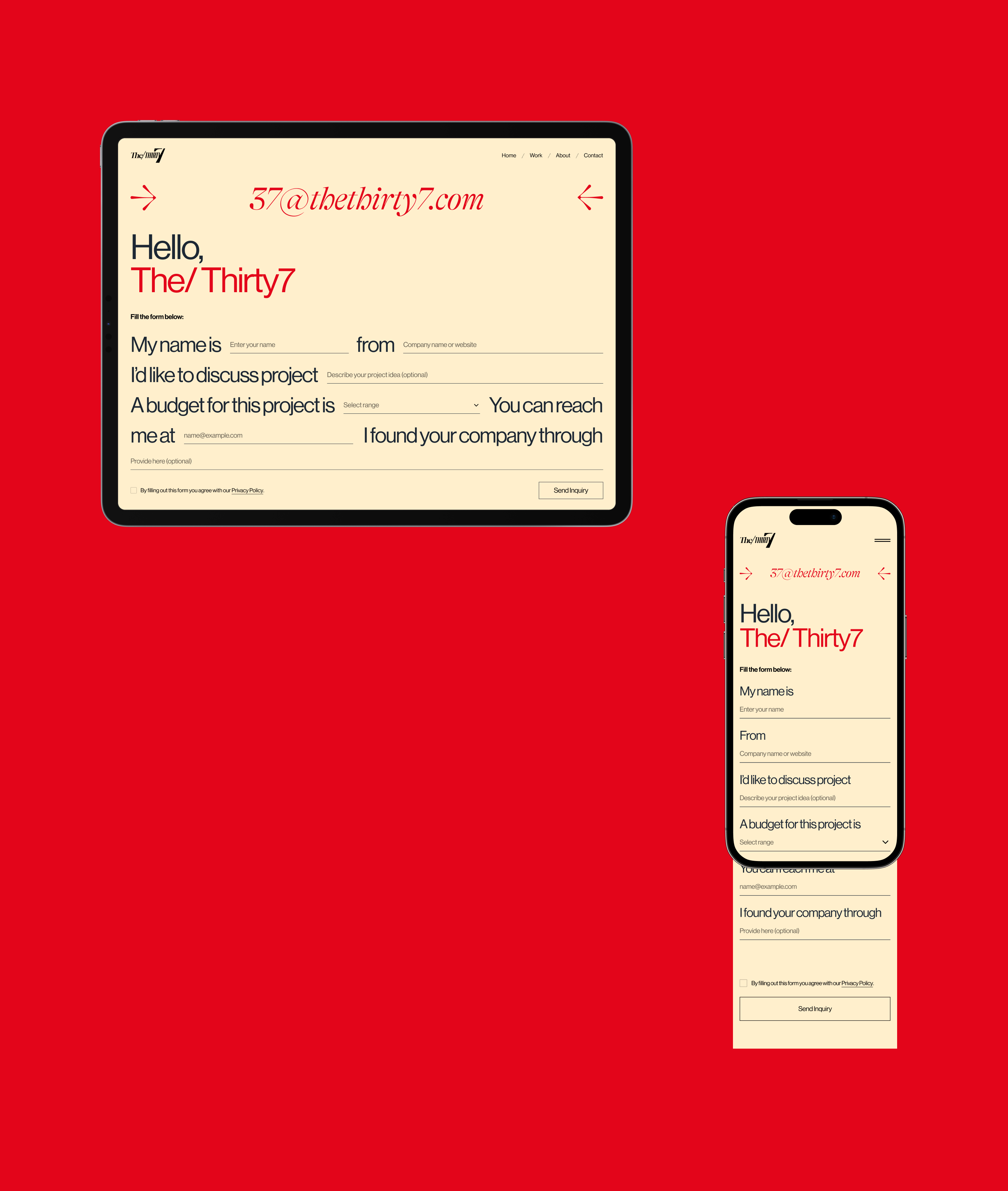 The/ Thirty7 — Изображение №7 — Интерфейсы, Анимация на Dprofile