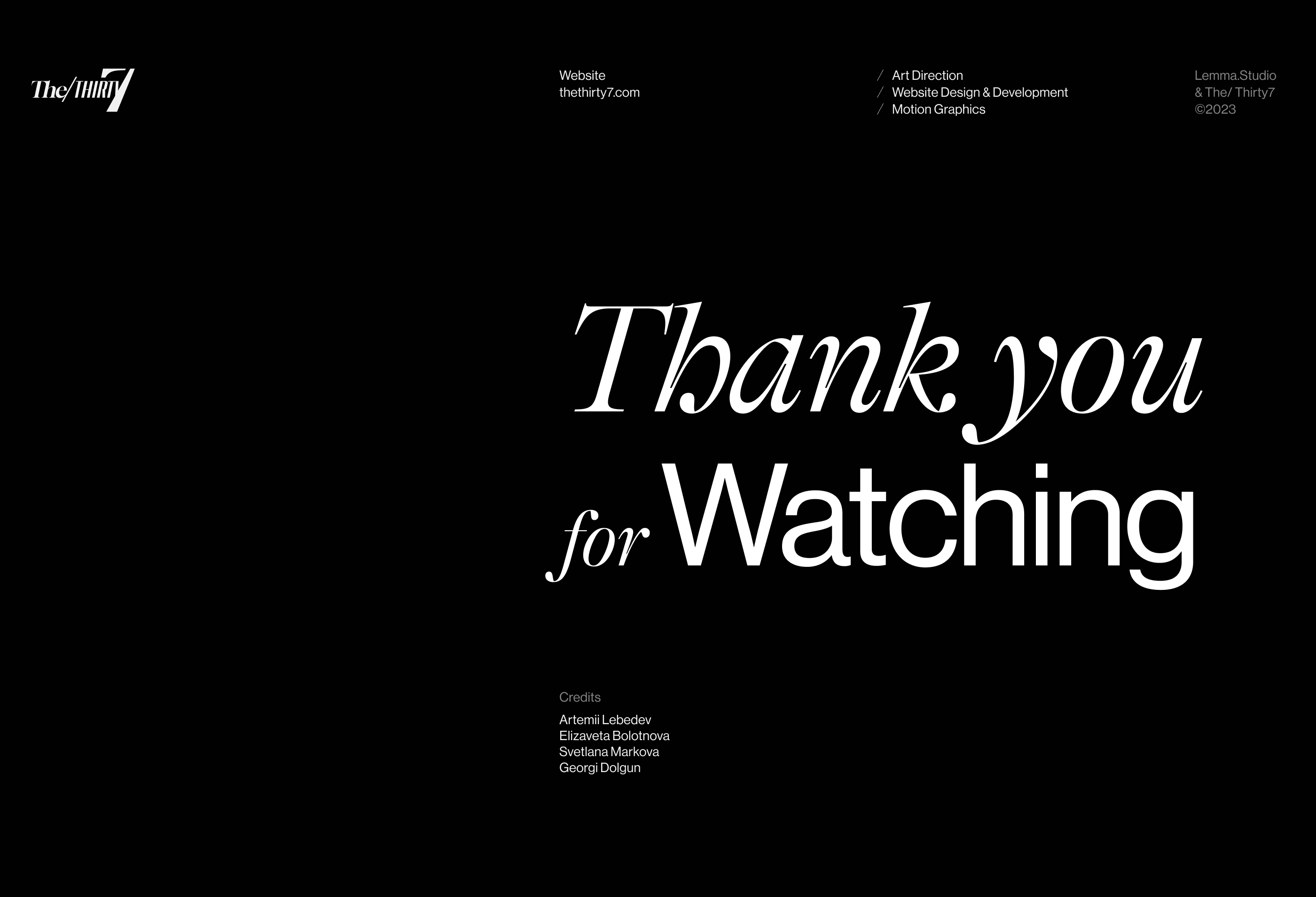 The/ Thirty7 — Изображение №9 — Интерфейсы, Анимация на Dprofile