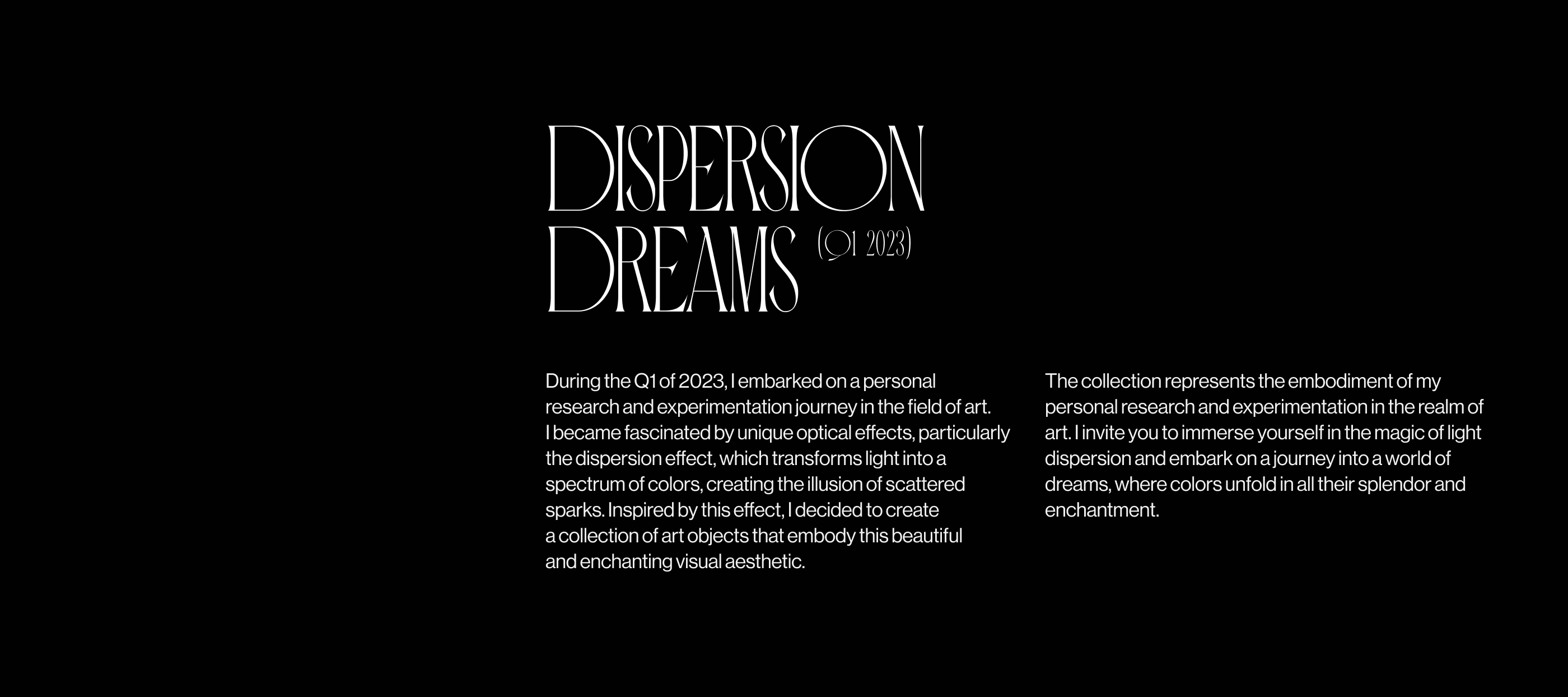 Dispersion Dreams. Q1 2023. — Изображение №2 — 3D, Анимация на Dprofile