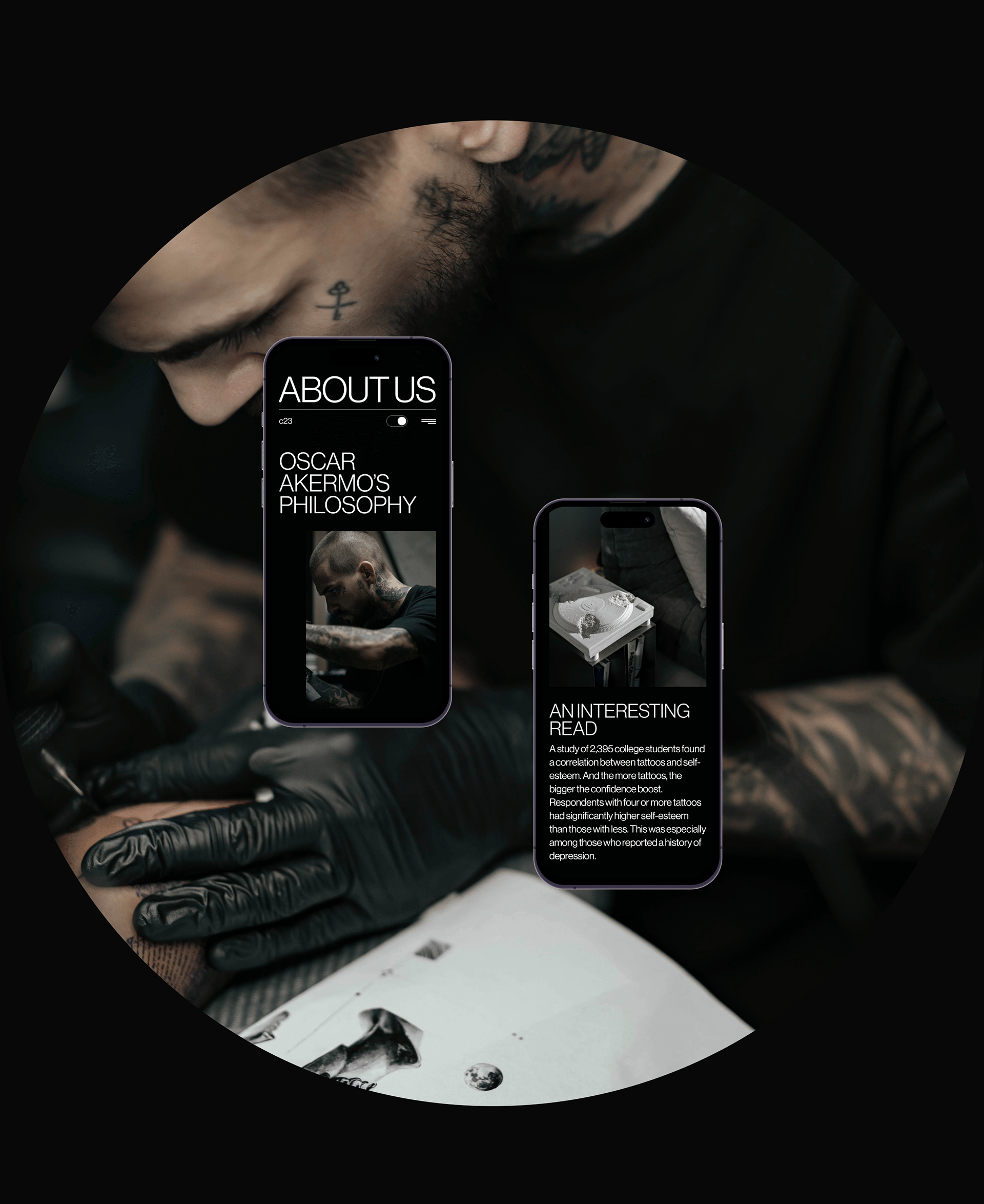 c23 Studio Tattoo Studio — Изображение №4 — Интерфейсы на Dprofile