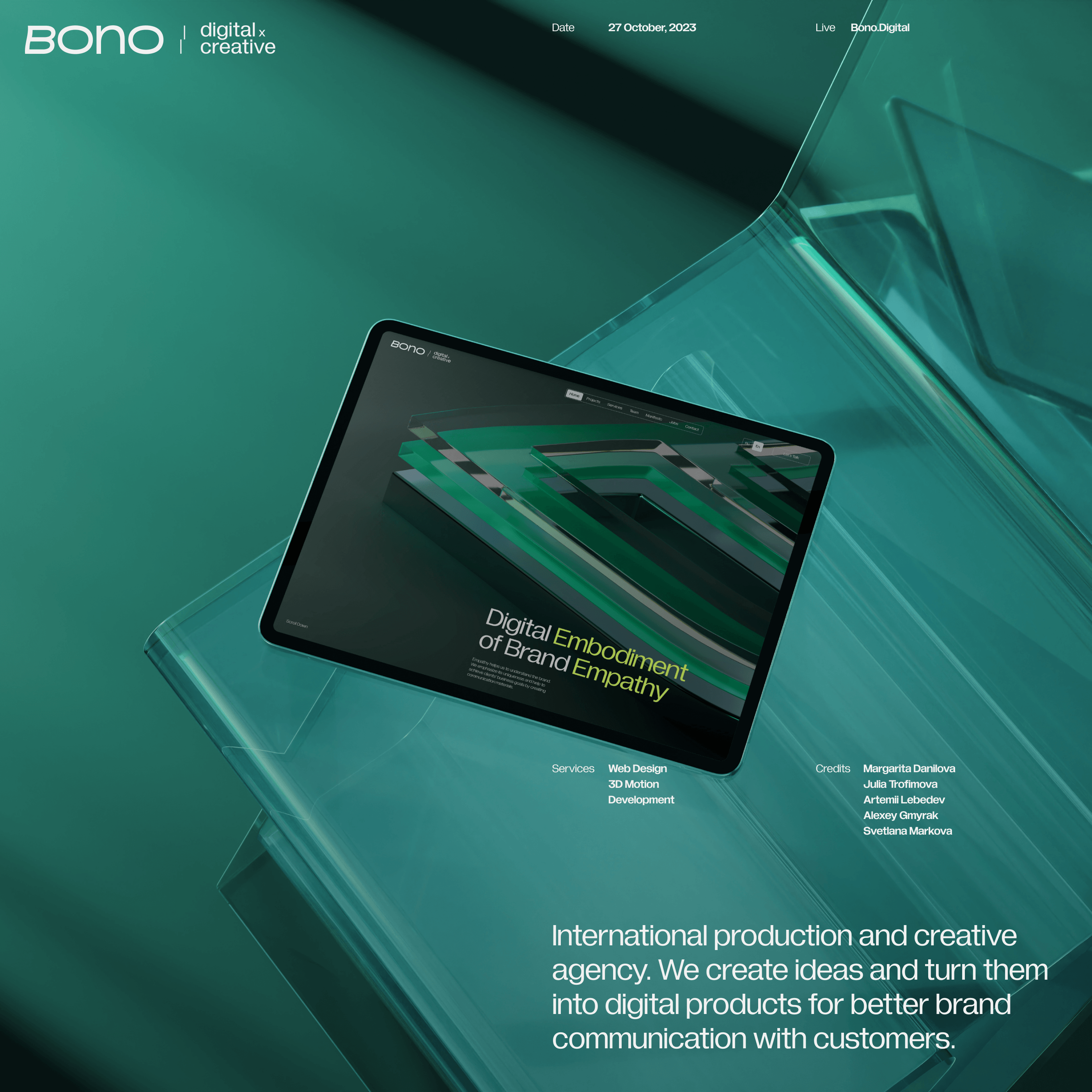 Bono Digital — Изображение №1 — Интерфейсы, Анимация на Dprofile