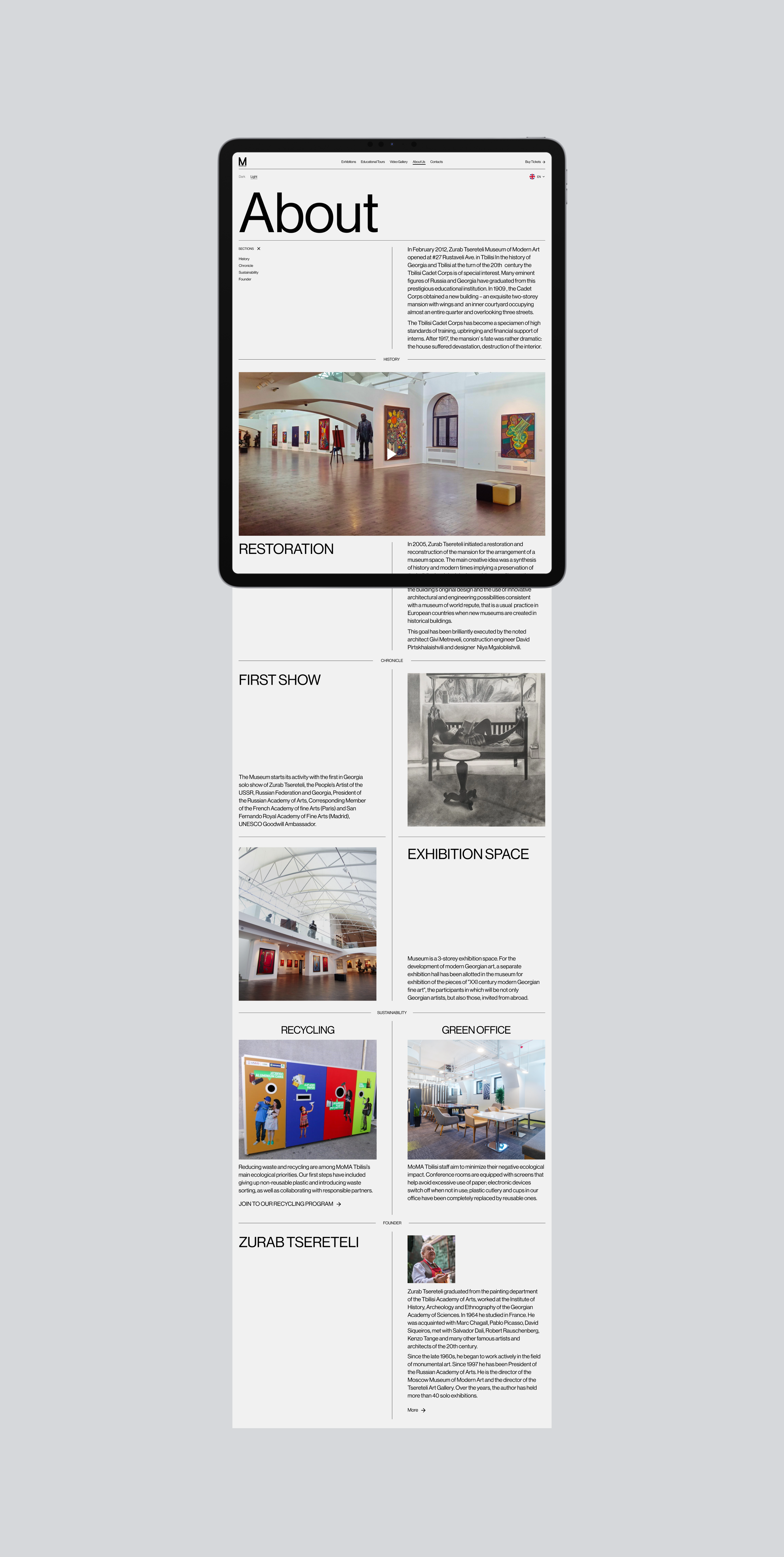 MoMA Tbilisi — Изображение №13 — Интерфейсы, Анимация на Dprofile
