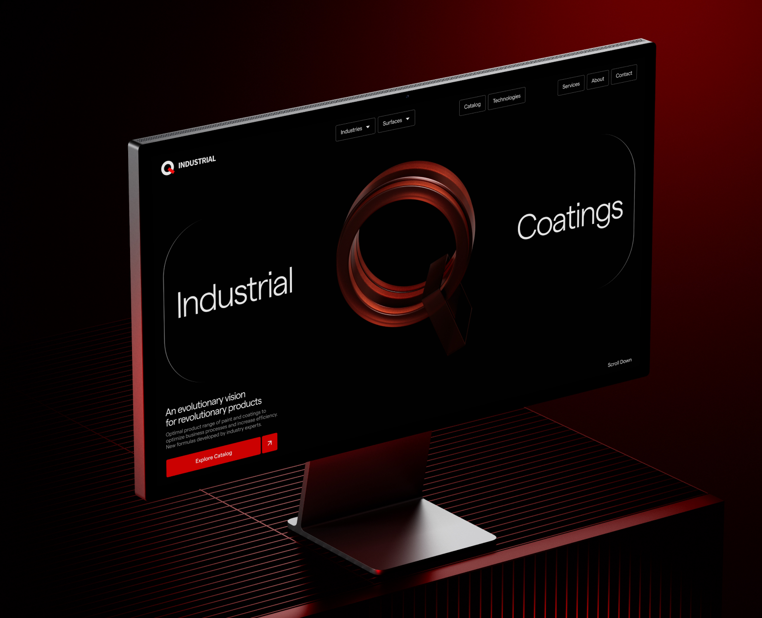 Q Industrial — Интерфейсы, Анимация на Dprofile