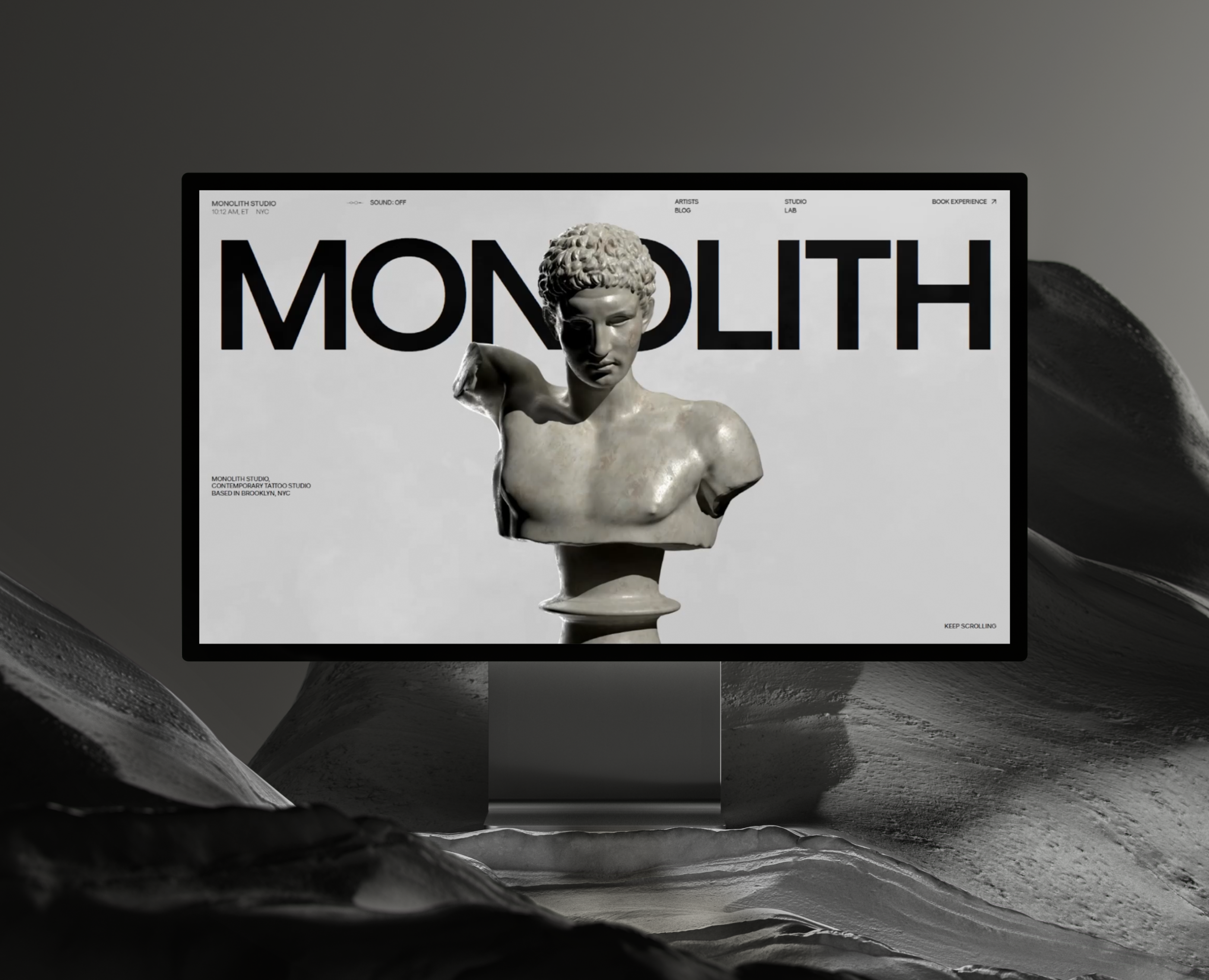 Monolith Studio — Интерфейсы, 3D на Dprofile