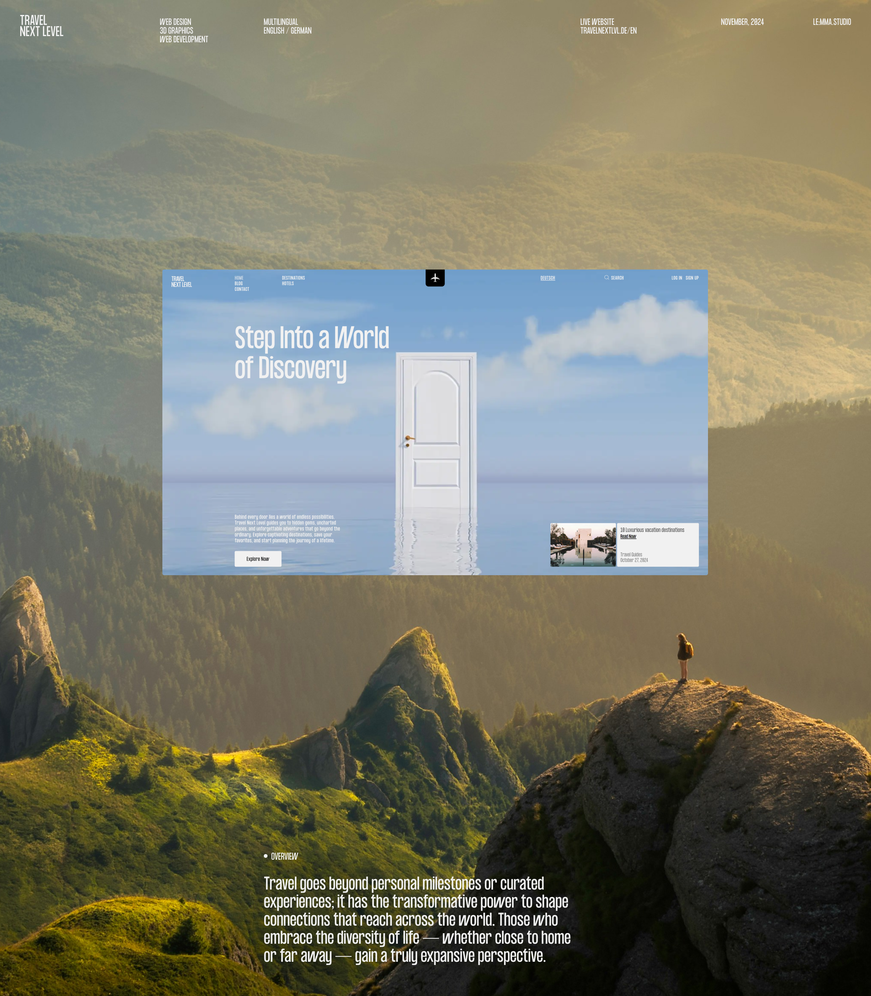 Travel Next Level — Изображение №1 — Интерфейсы, 3D на Dprofile