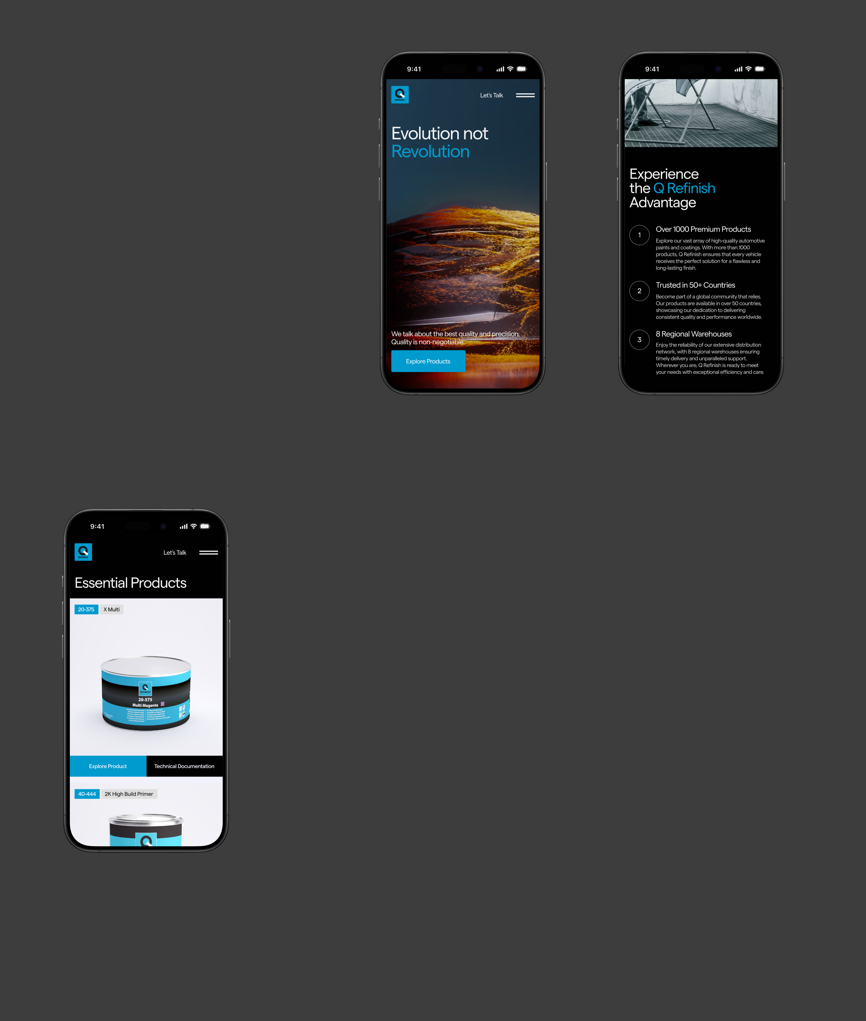 Q Refinish — Изображение №3 — Интерфейсы, Анимация на Dprofile