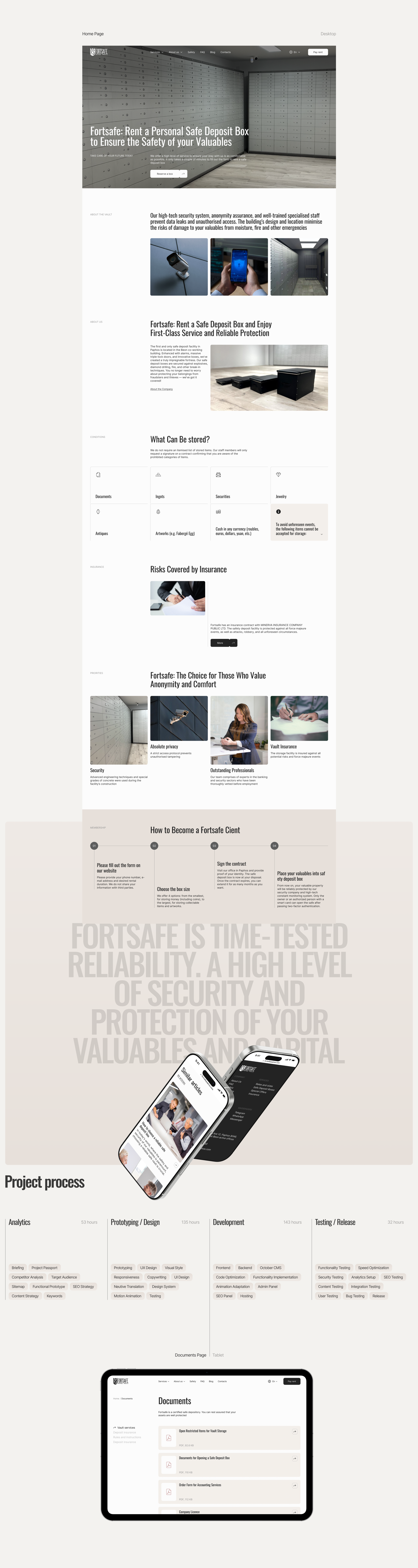 Fortsafe — Corporate website — Изображение №2 — Интерфейсы, Анимация на Dprofile